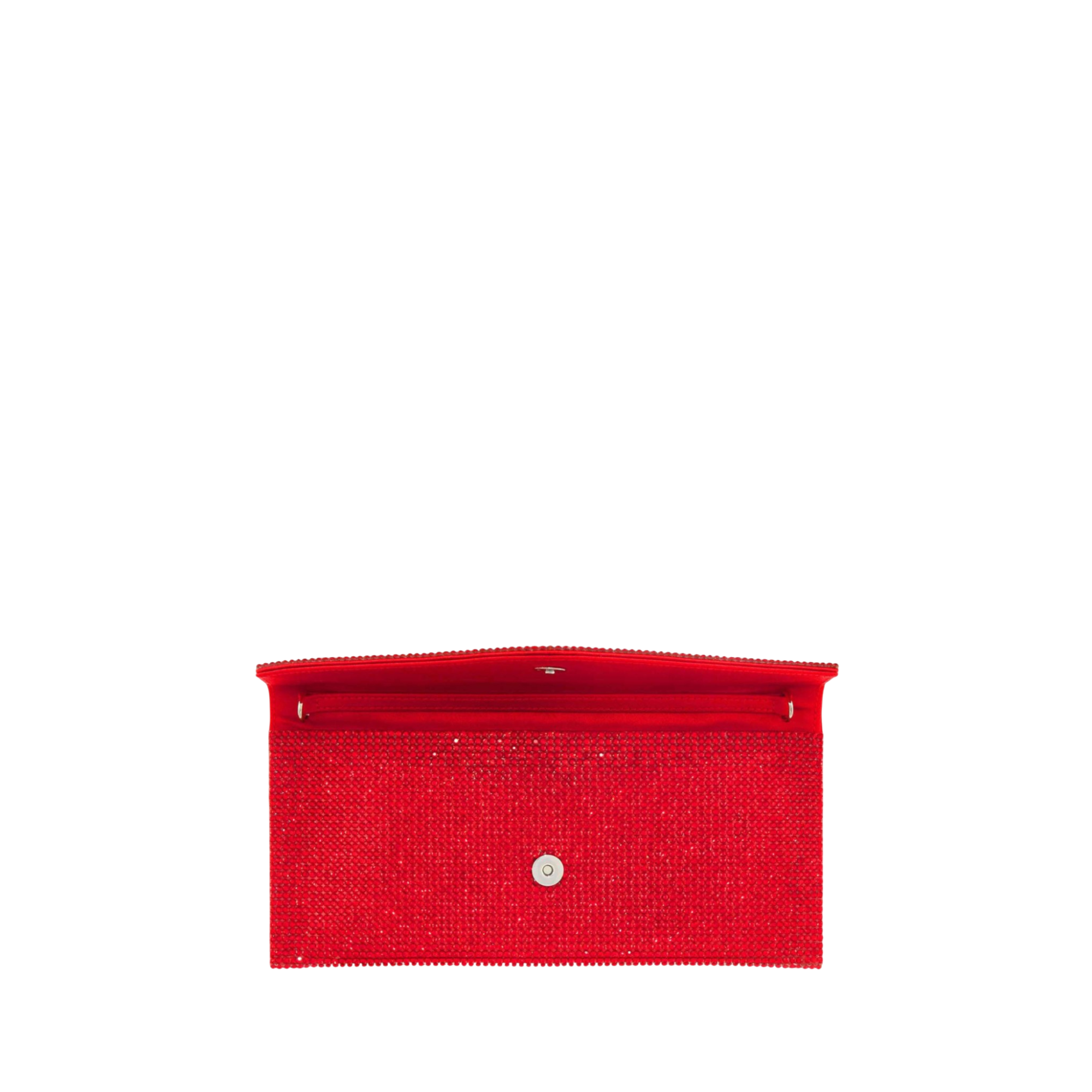 Crystal Envelope Red Designer Handbag