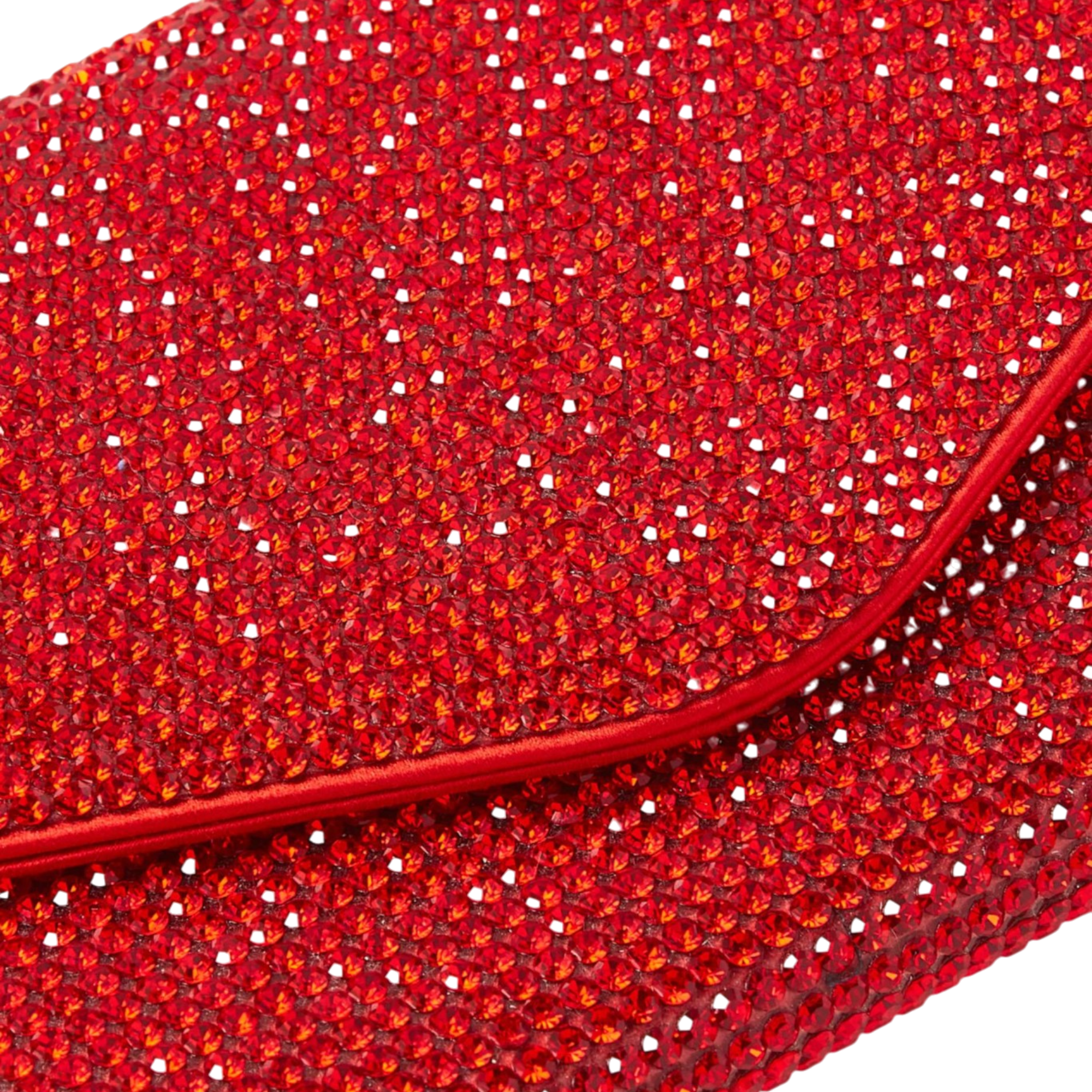 Crystal Envelope Red Designer Handbag