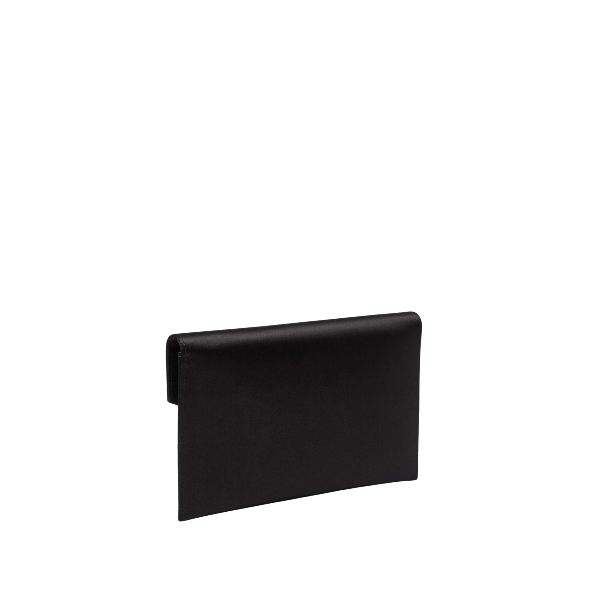 Satin Bow Envelope Black