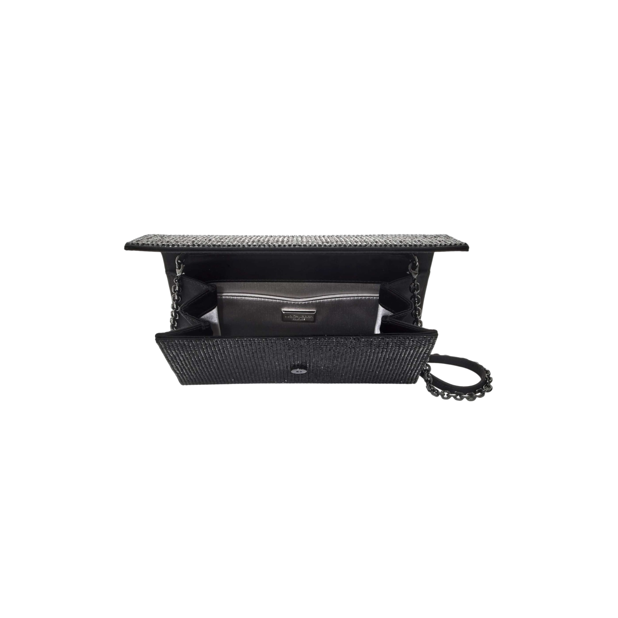 Fizzoni Black Envelope Clutch Bag