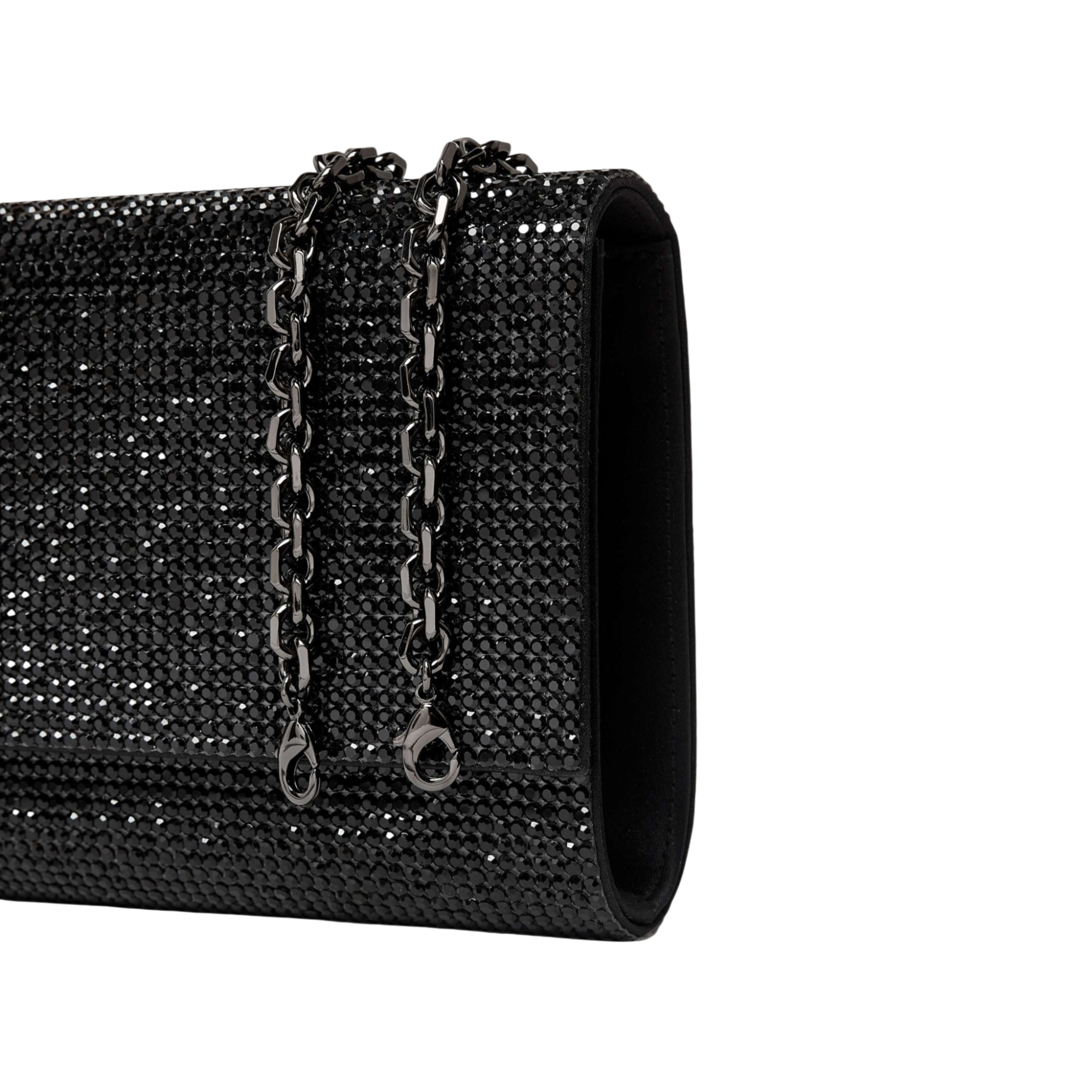Fizzoni Black Envelope Clutch Bag