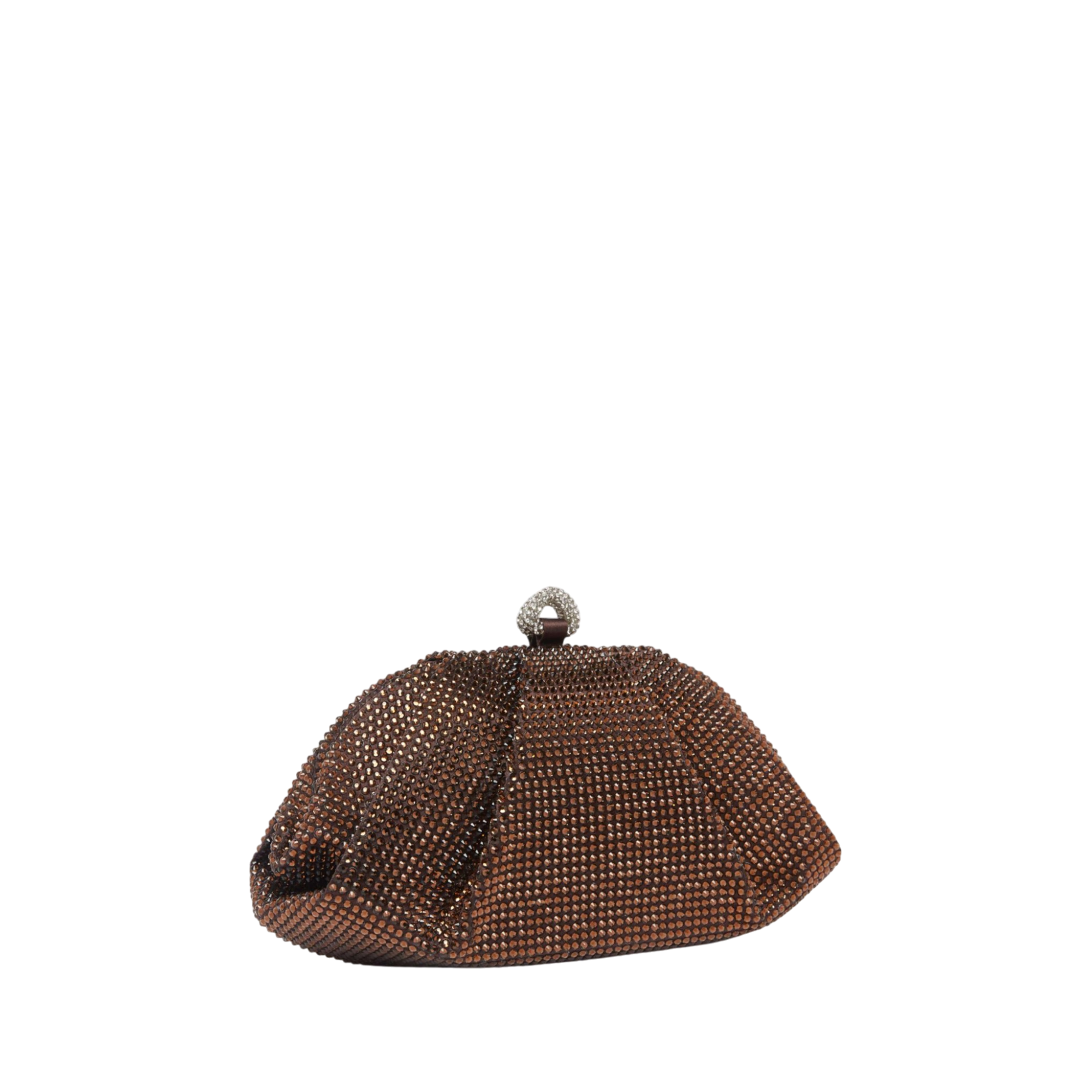 Gemma Crystal Chocolate Brown Evening Bag