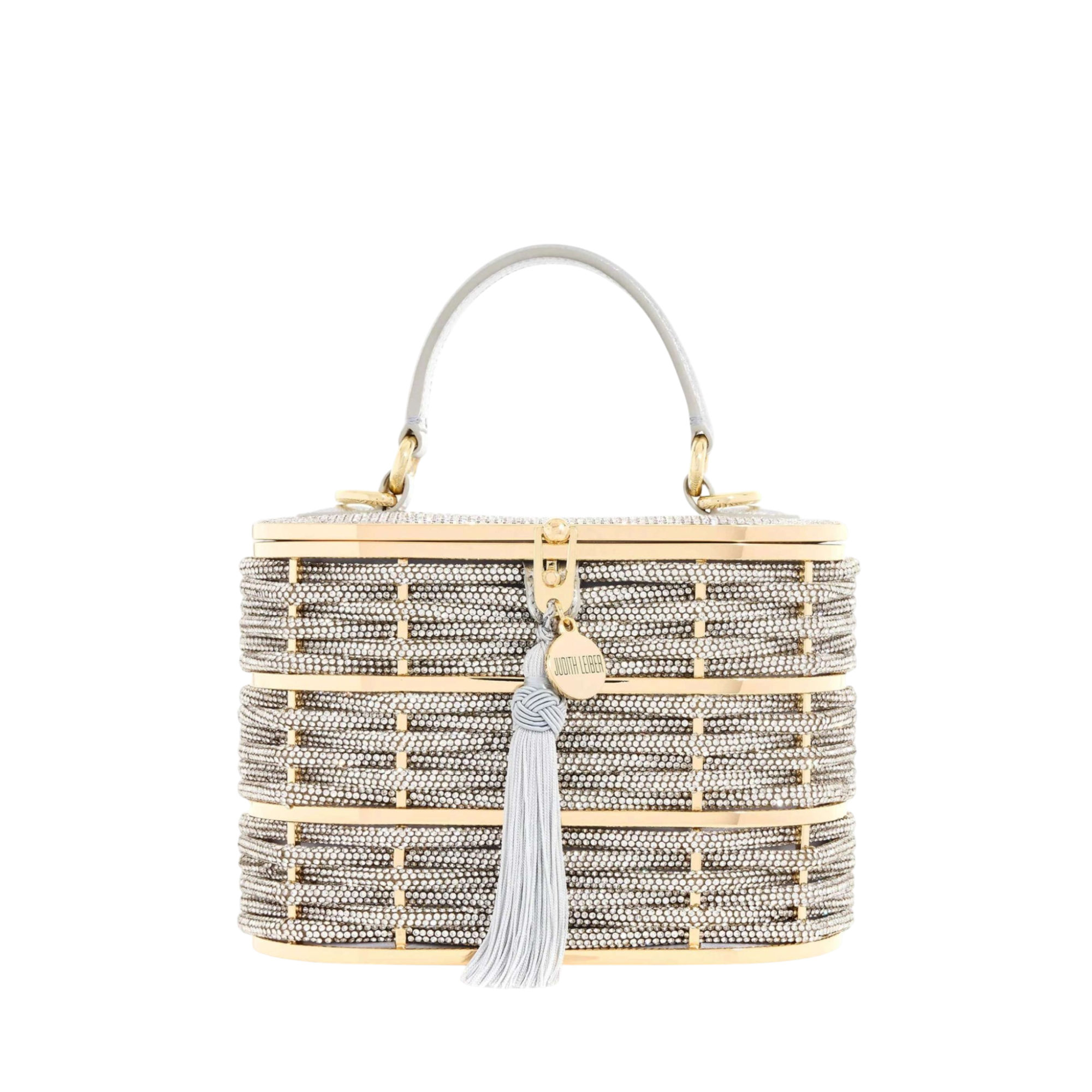 Willow Crystal Woven Top Handle Silver