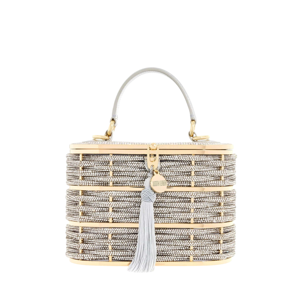 Willow Crystal Woven Top Handle Silver
