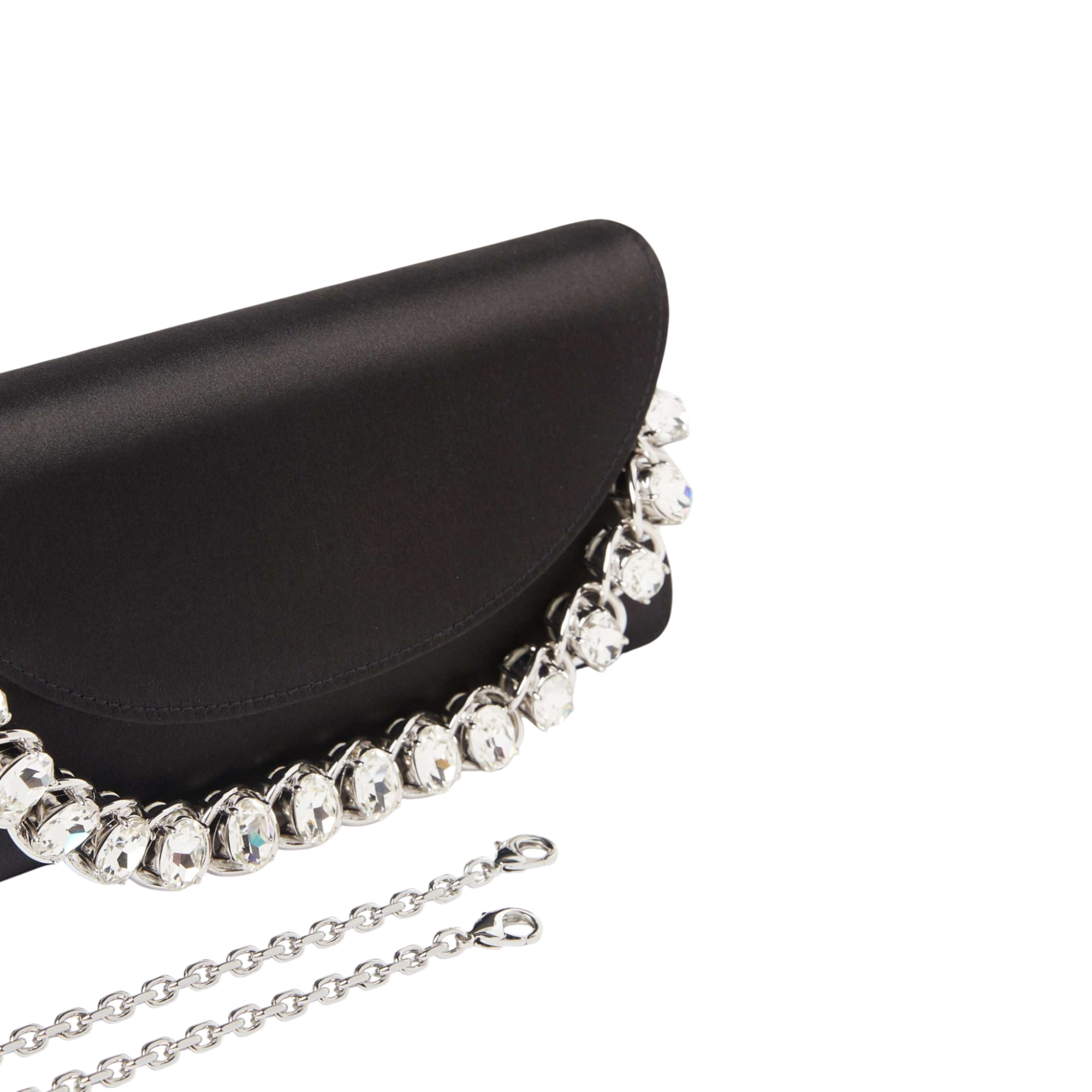 Envelope Taylor Satin Black Silver