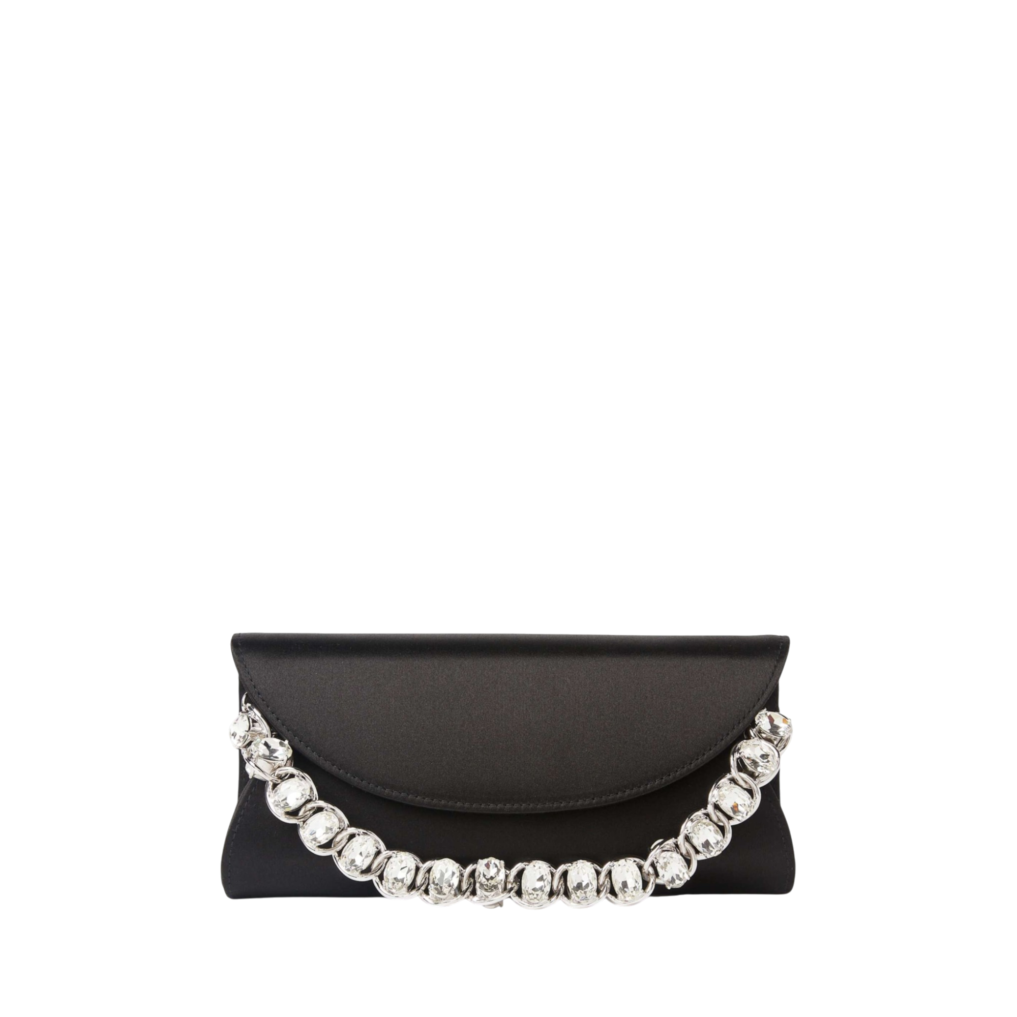 Envelope Taylor Satin Black Silver