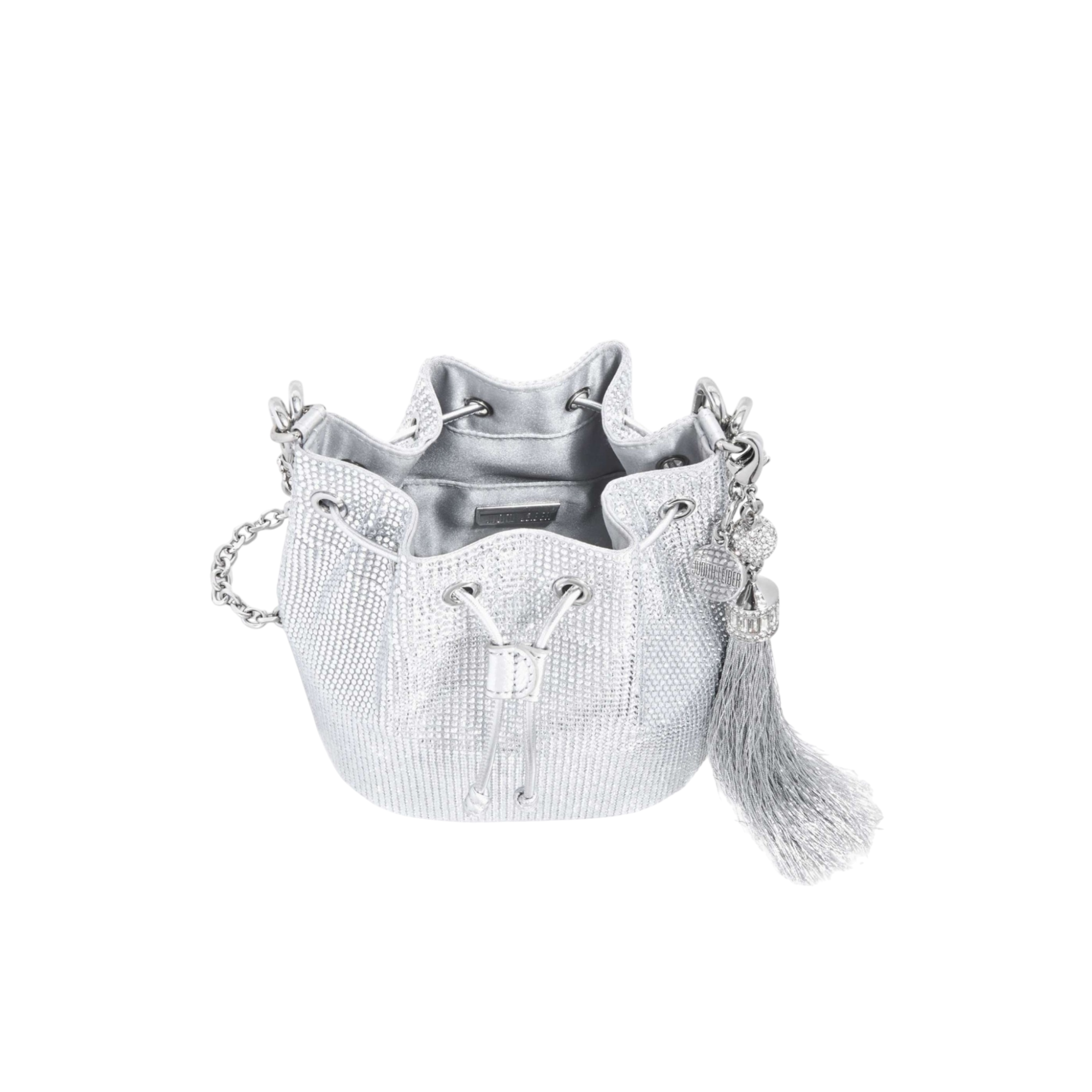 Piper Bucket Silver Drawstring Bag