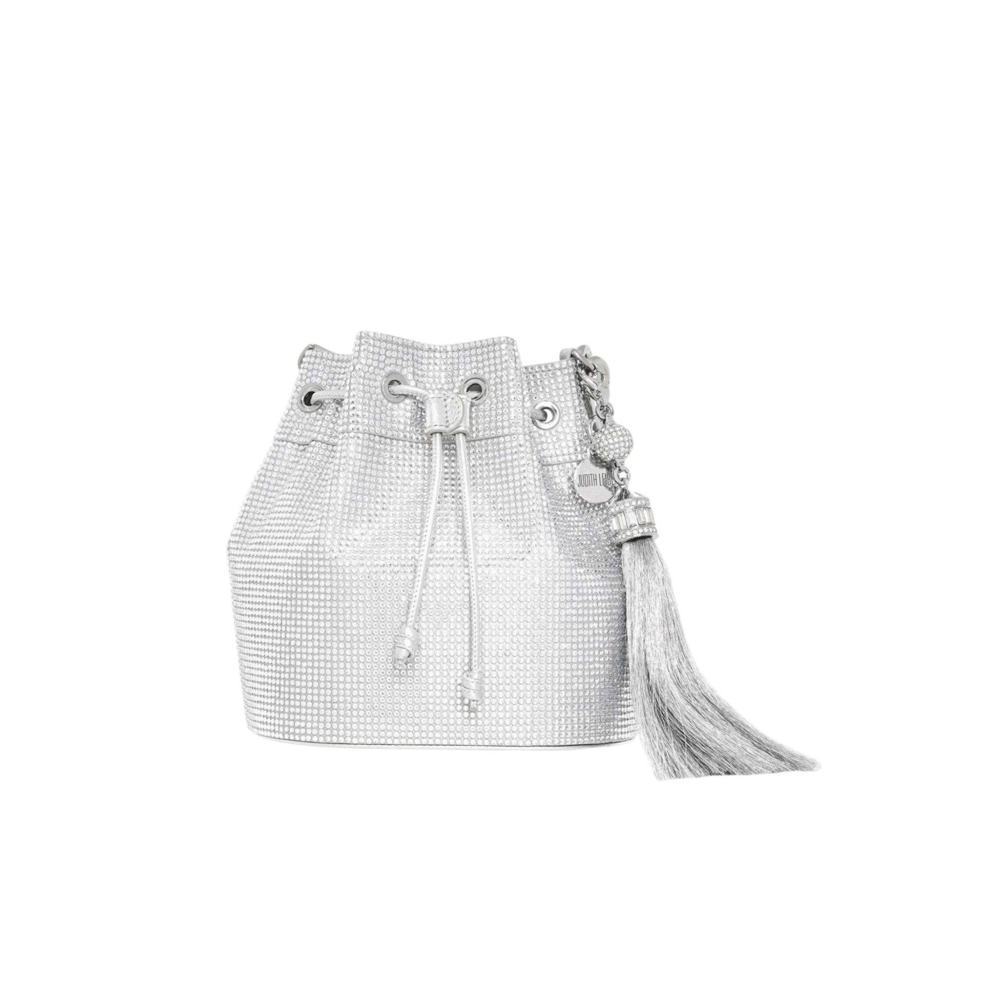 Piper Bucket Silver Drawstring Bag