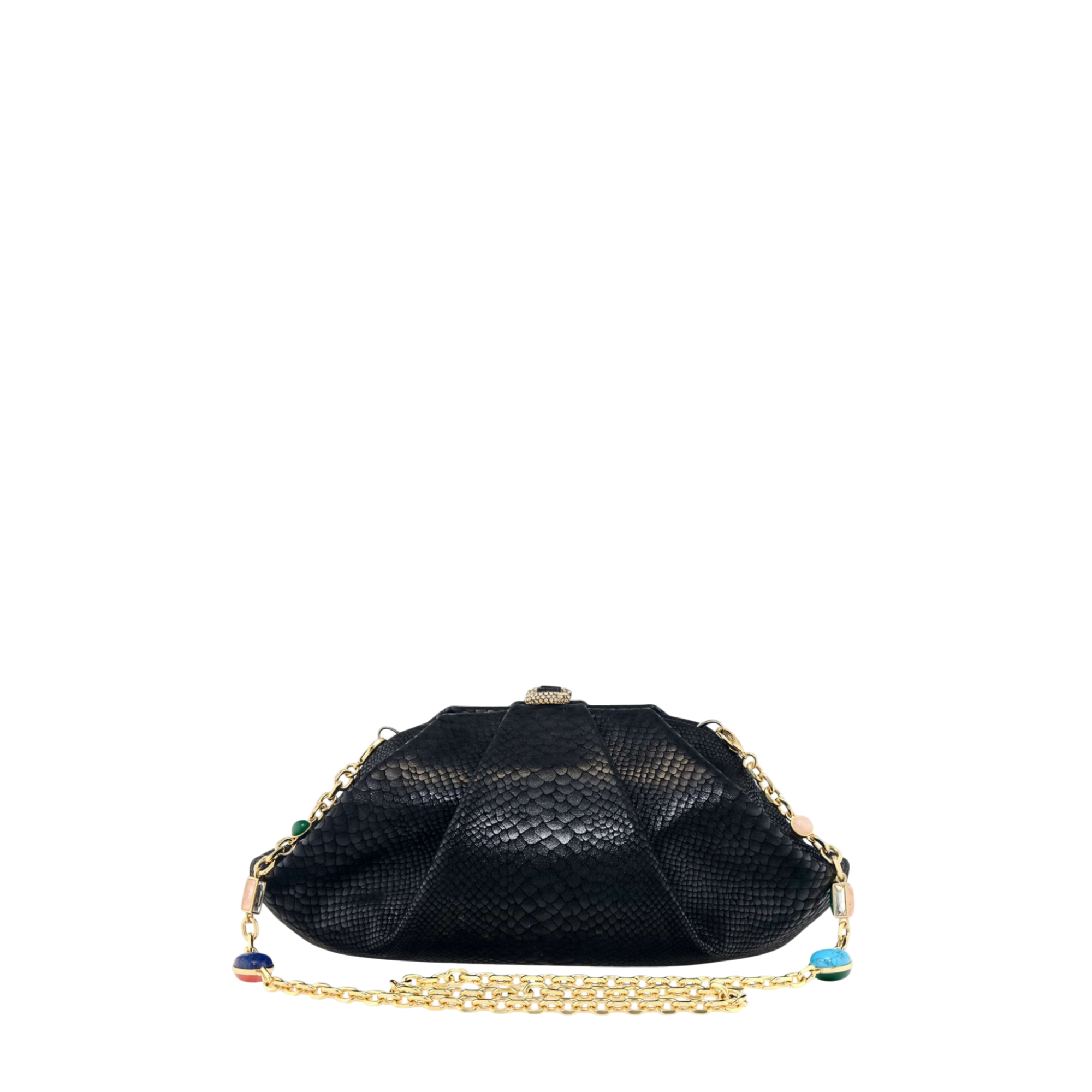 Grande Gemma Embossed Clutch