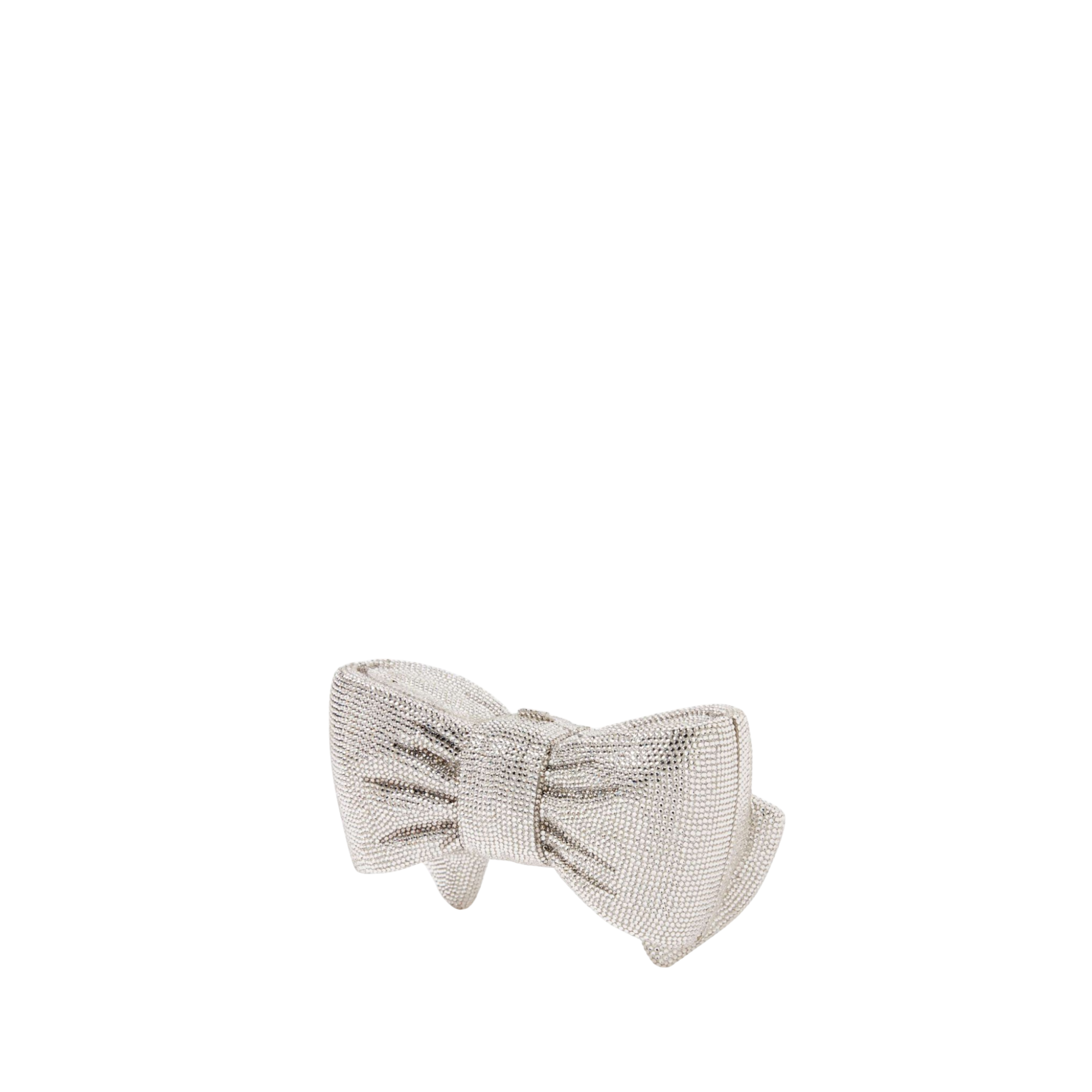 Just For You Bow Silver Designer Handbag
