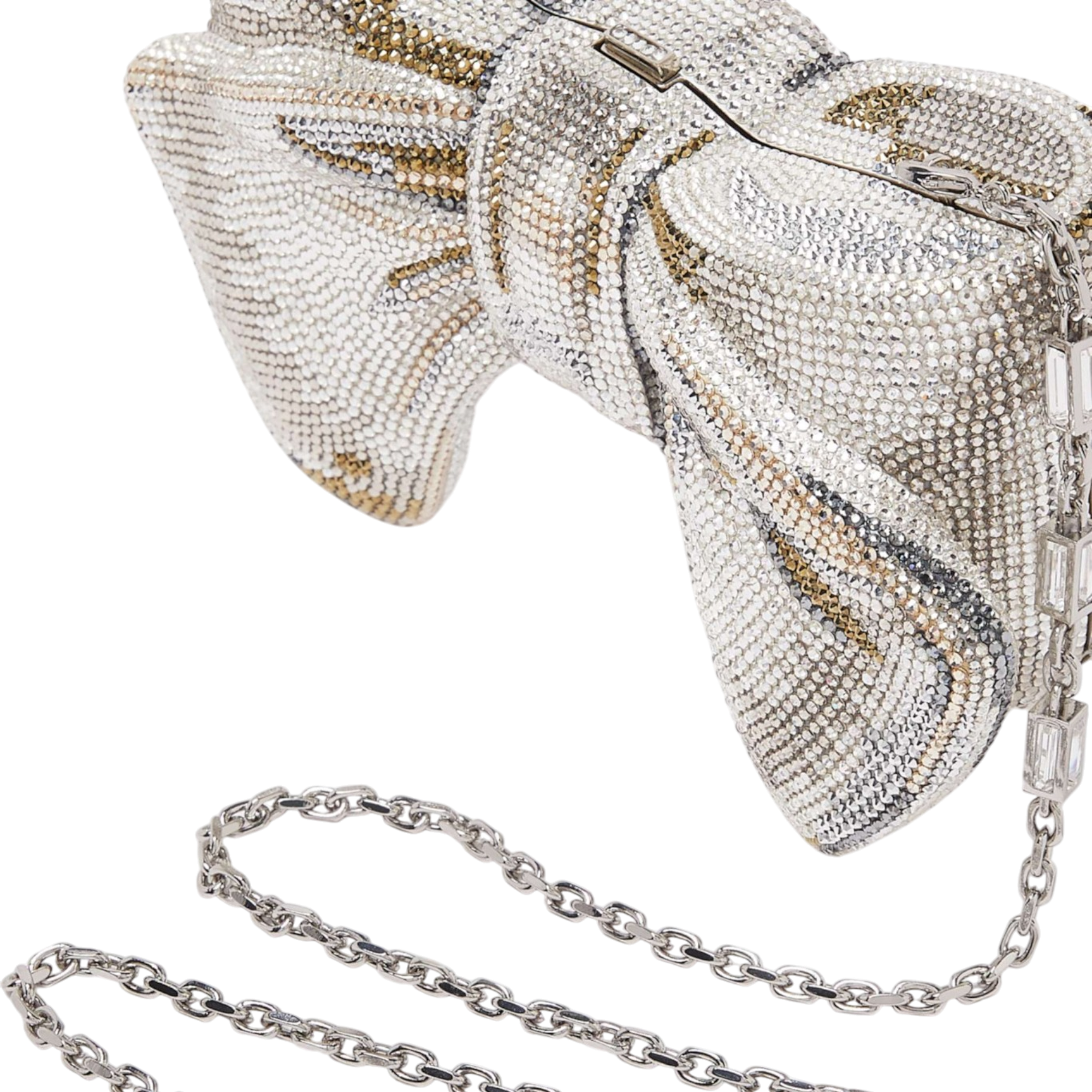 Just For You Bow Ombre Silver Crystal