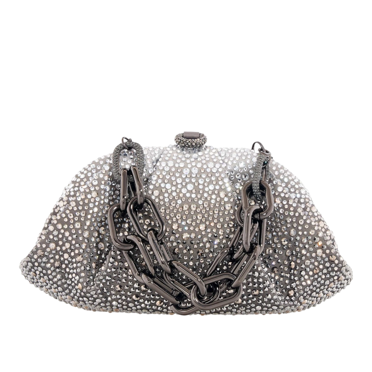 Gemma Crystal Embellished Chain Clutch Bag