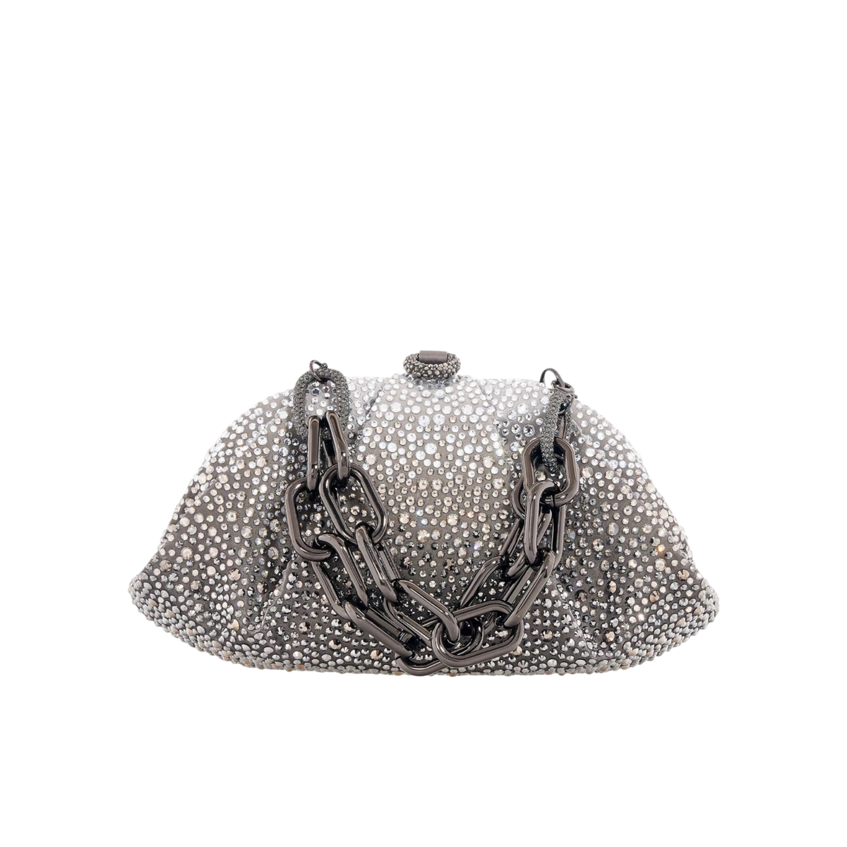 Gemma Crystal Embellished Chain Clutch Bag