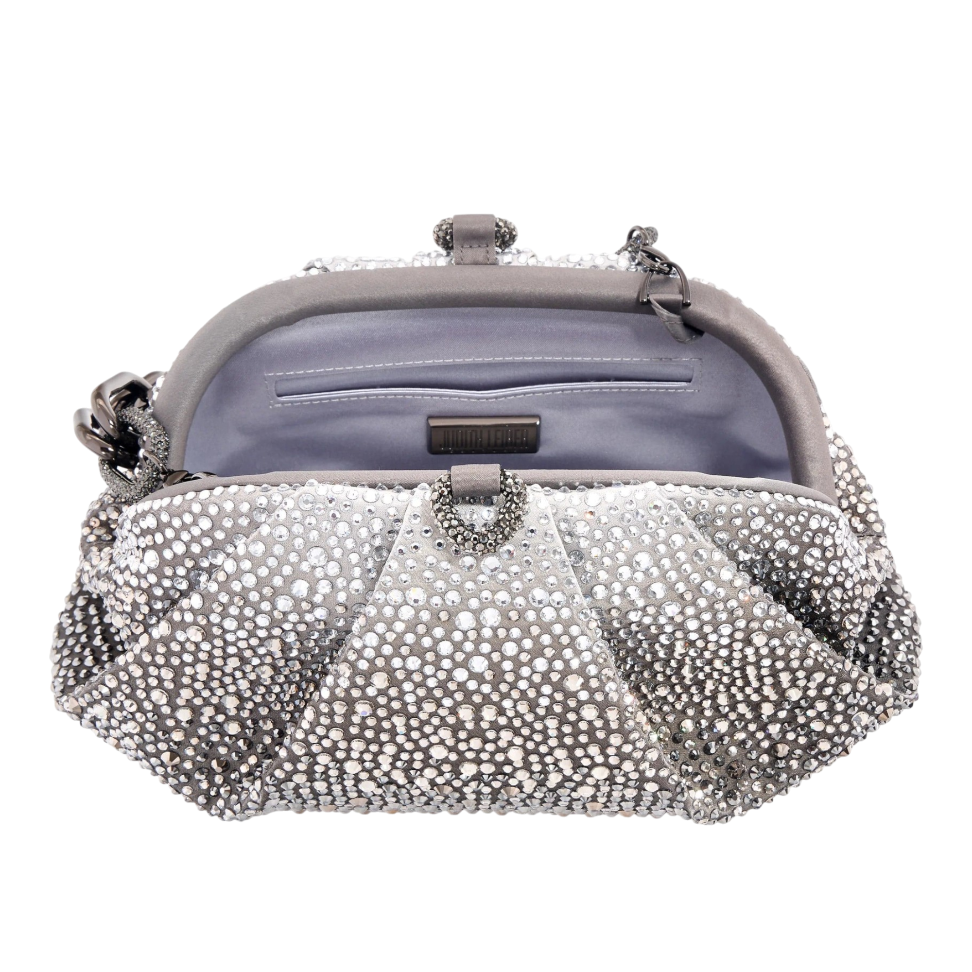 Gemma Crystal Embellished Chain Clutch Bag