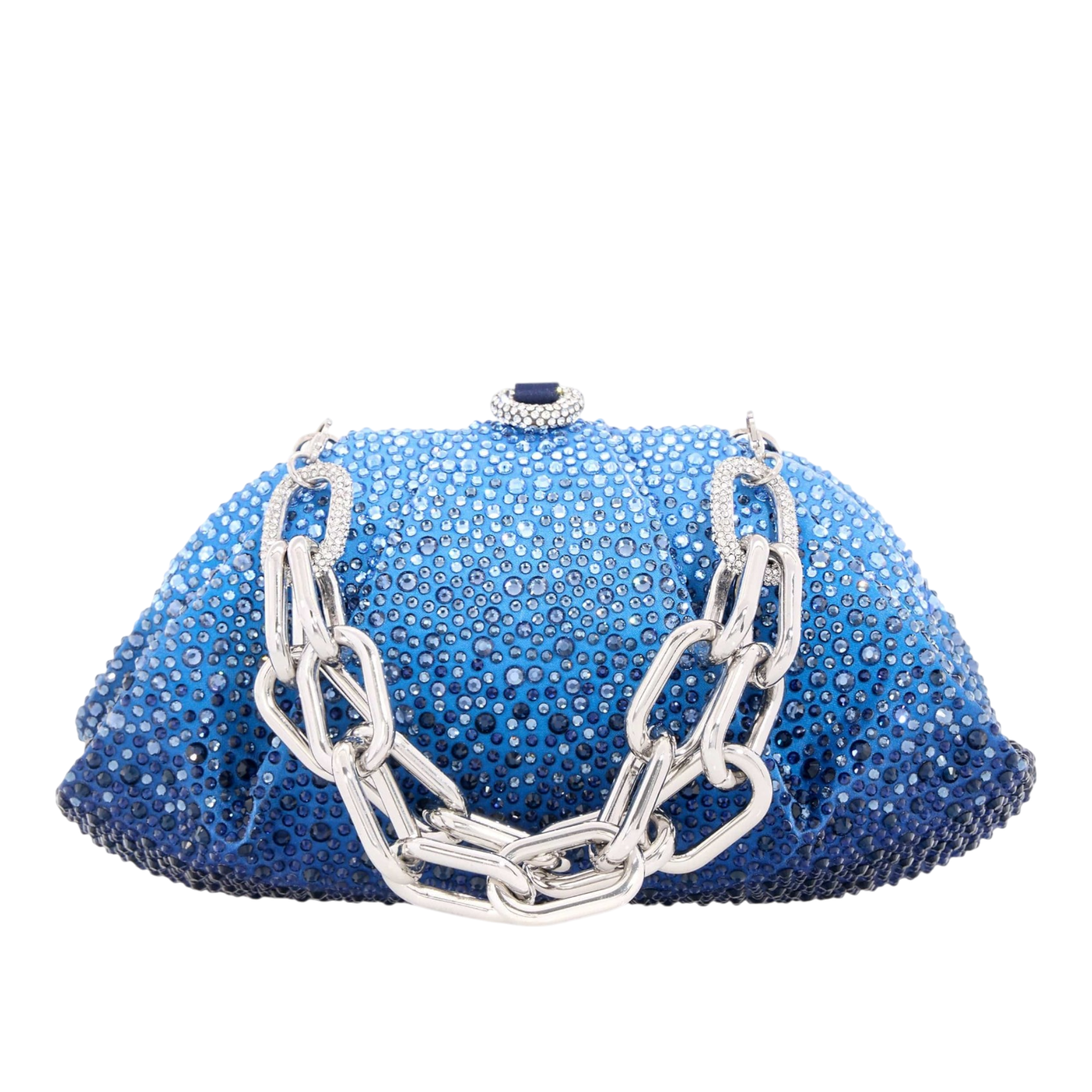 Gemma Crystal Embellished Chain Clutch Bag
