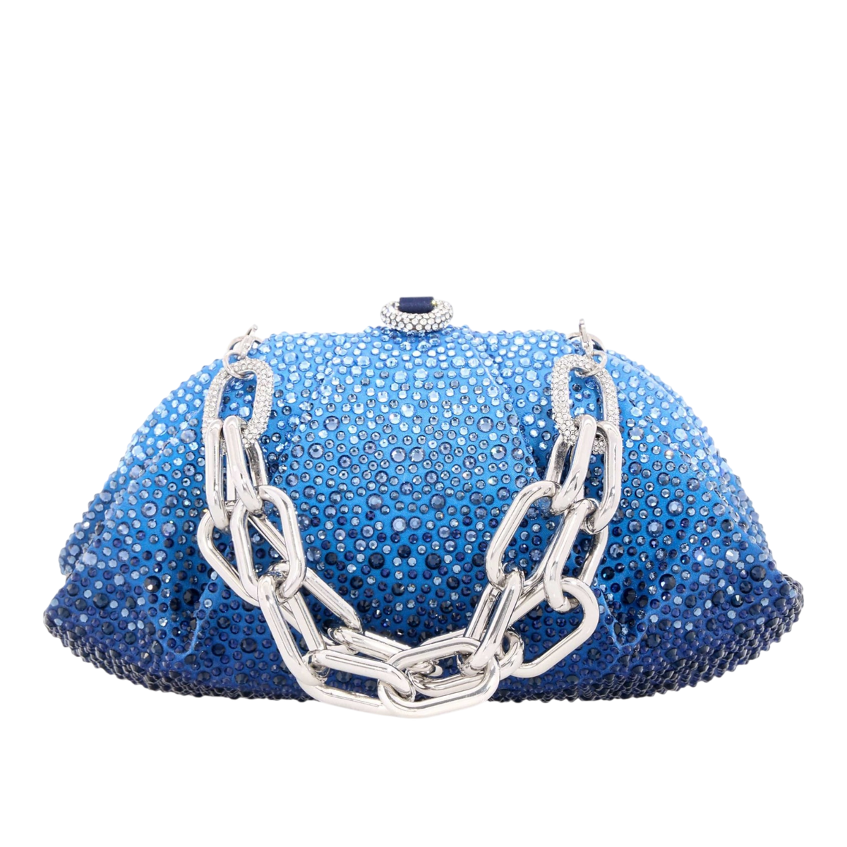 Gemma Crystal Embellished Chain Clutch Bag