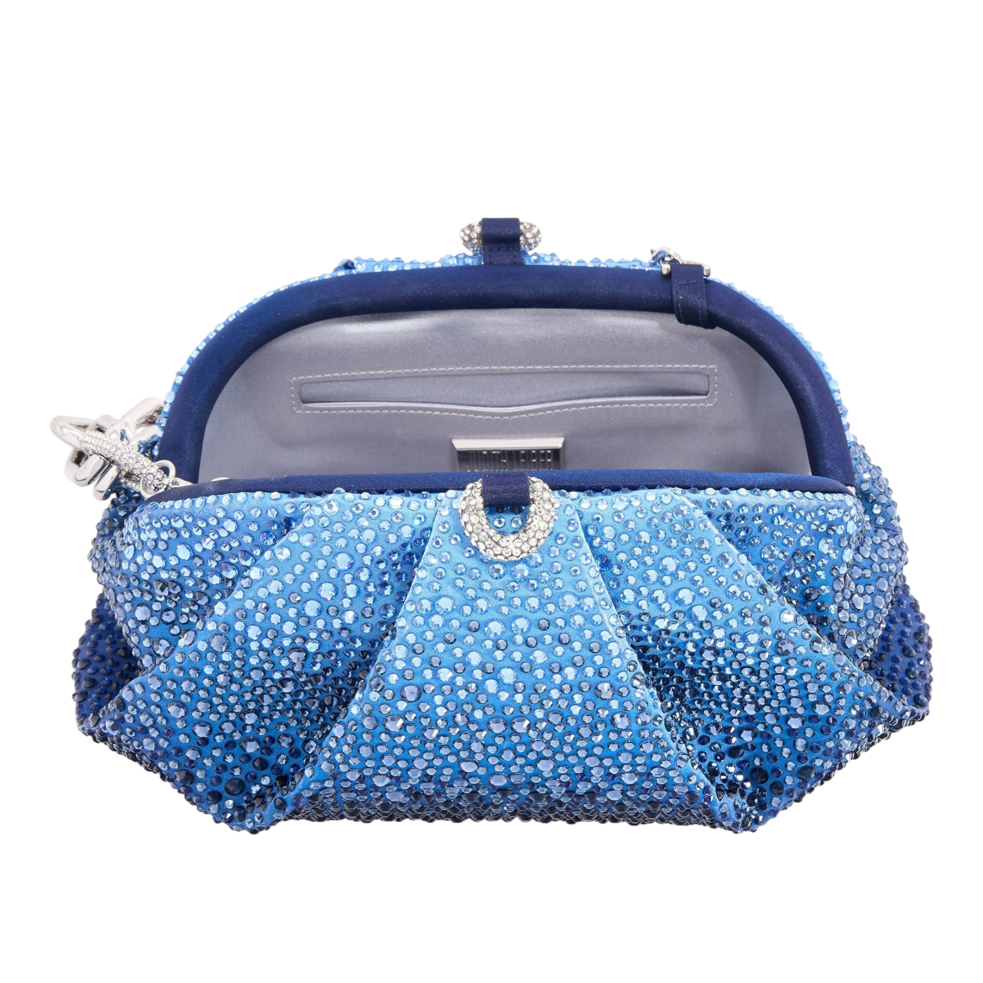 Gemma Crystal Embellished Chain Clutch Bag