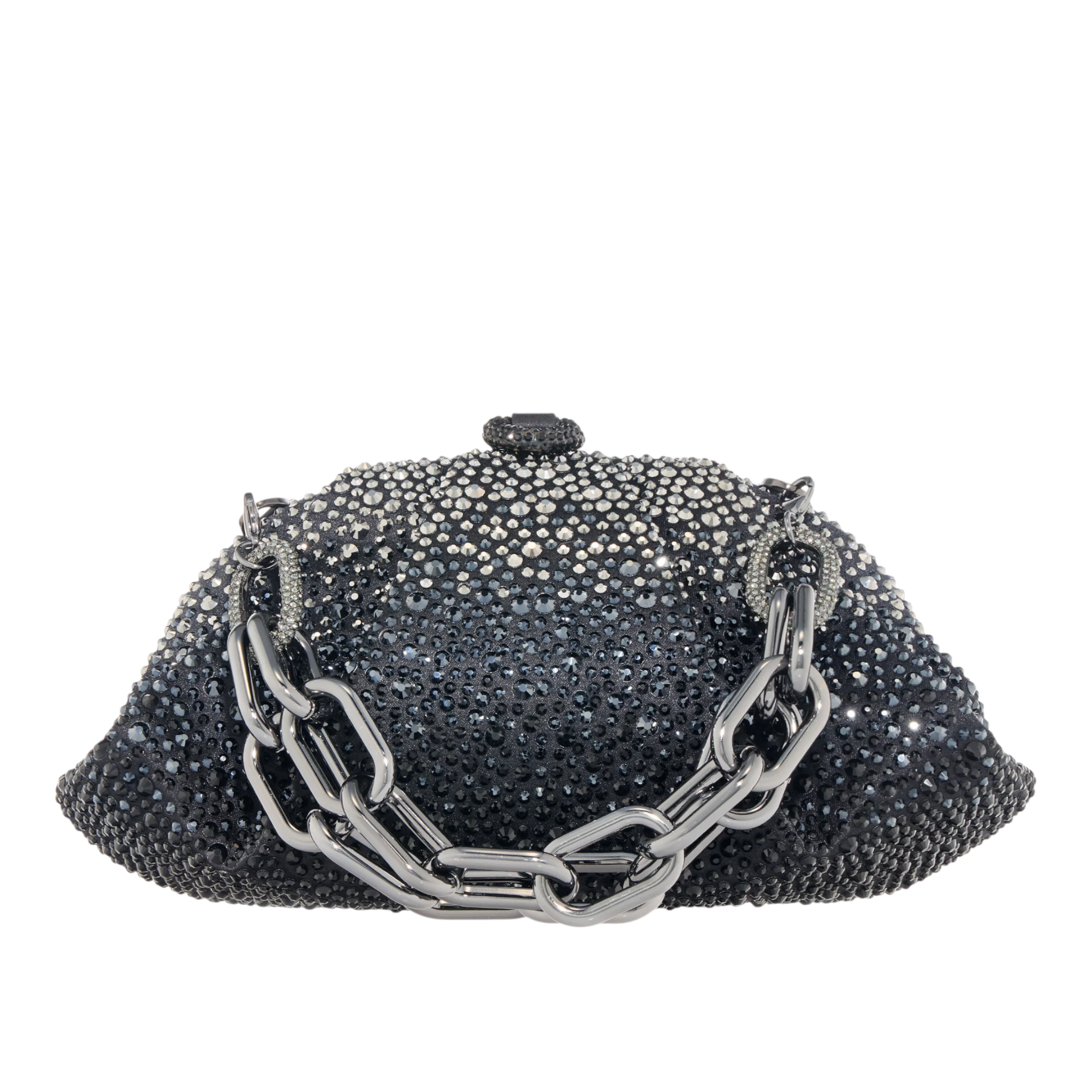 Gemma Crystal Embellished Chain Clutch Bag