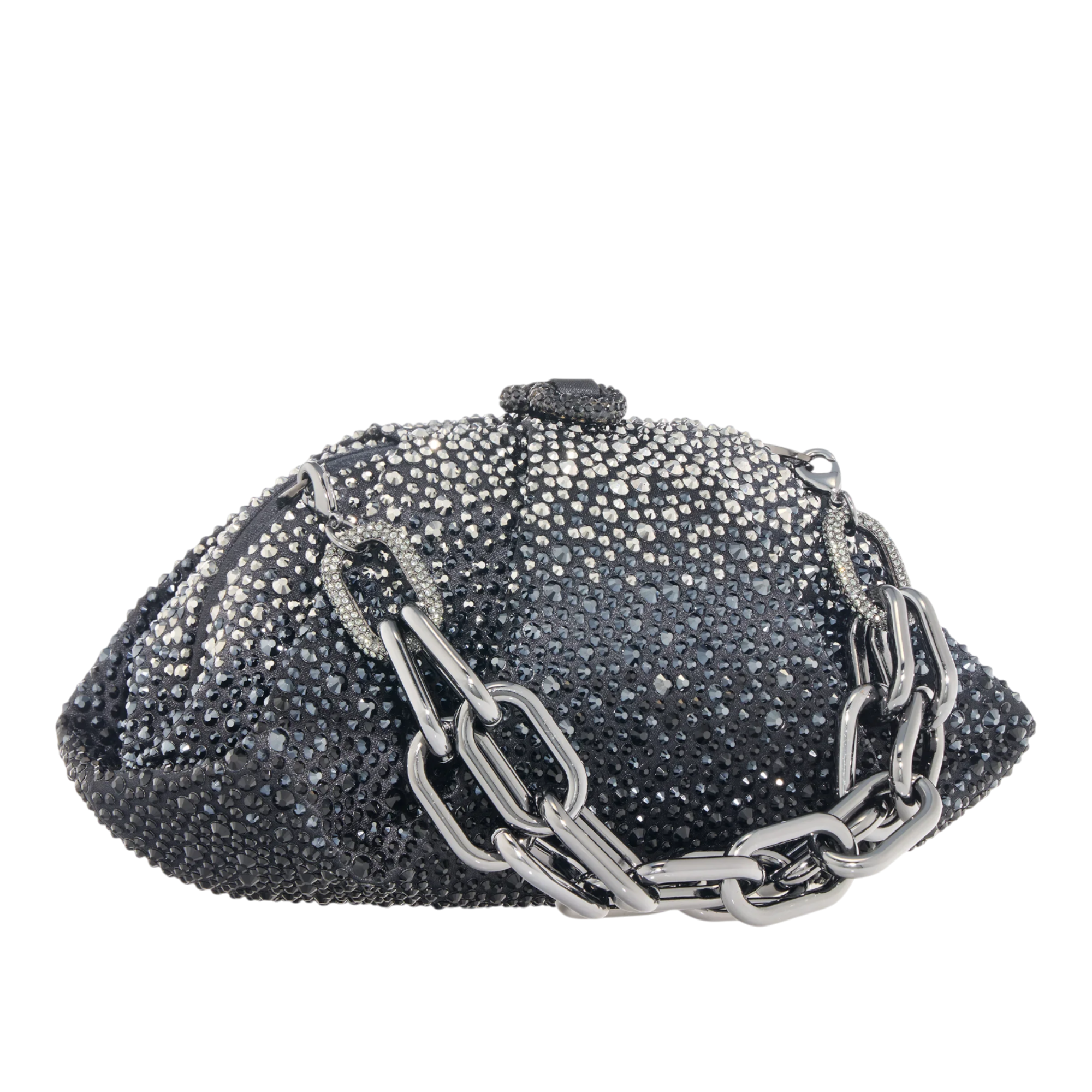 Gemma Crystal Embellished Chain Clutch Bag