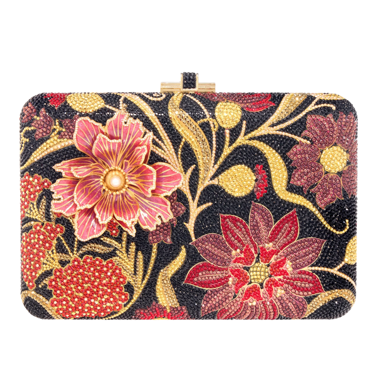 Slim Slide Dancing Floral Clutch