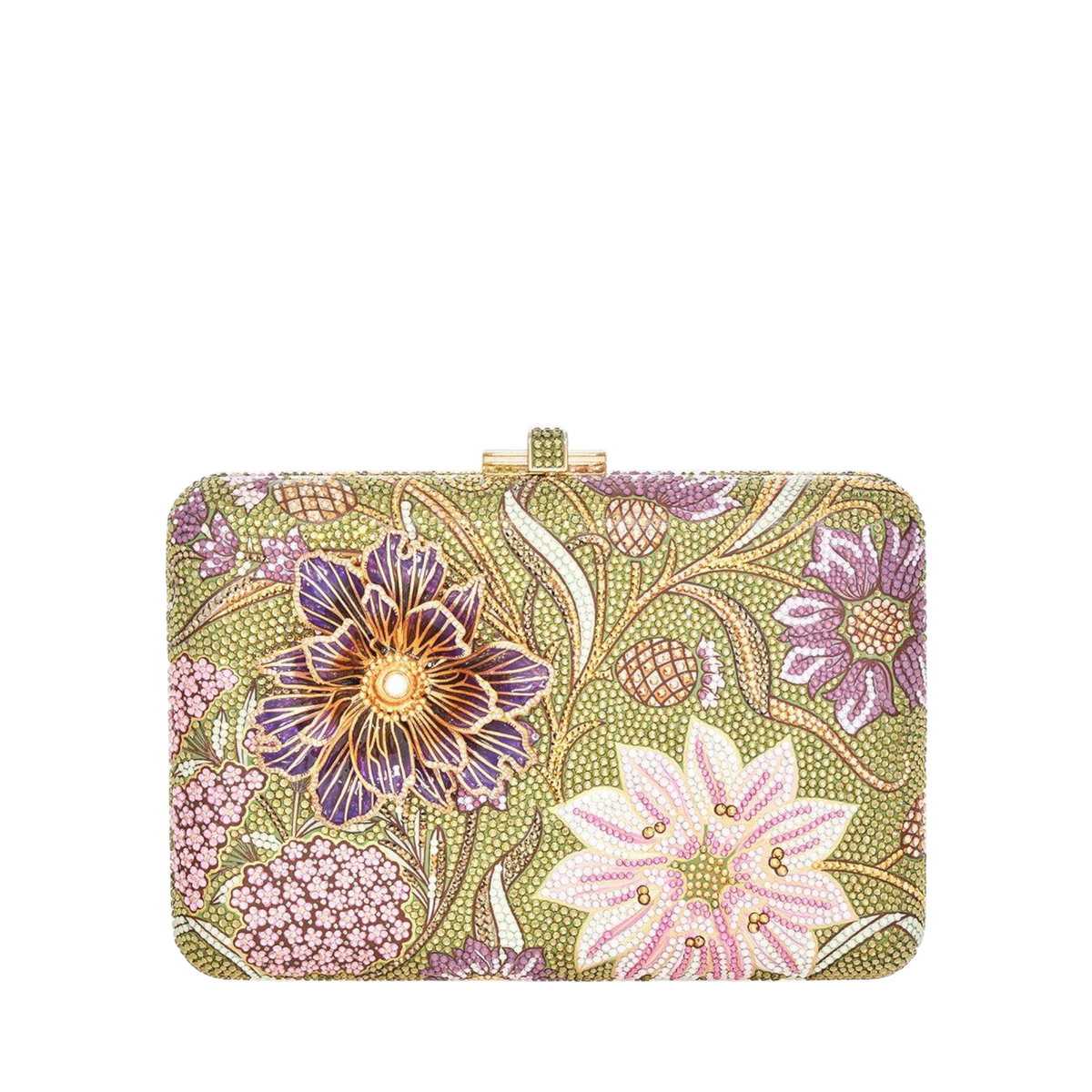 Slim Slide Dancing Floral Clutch