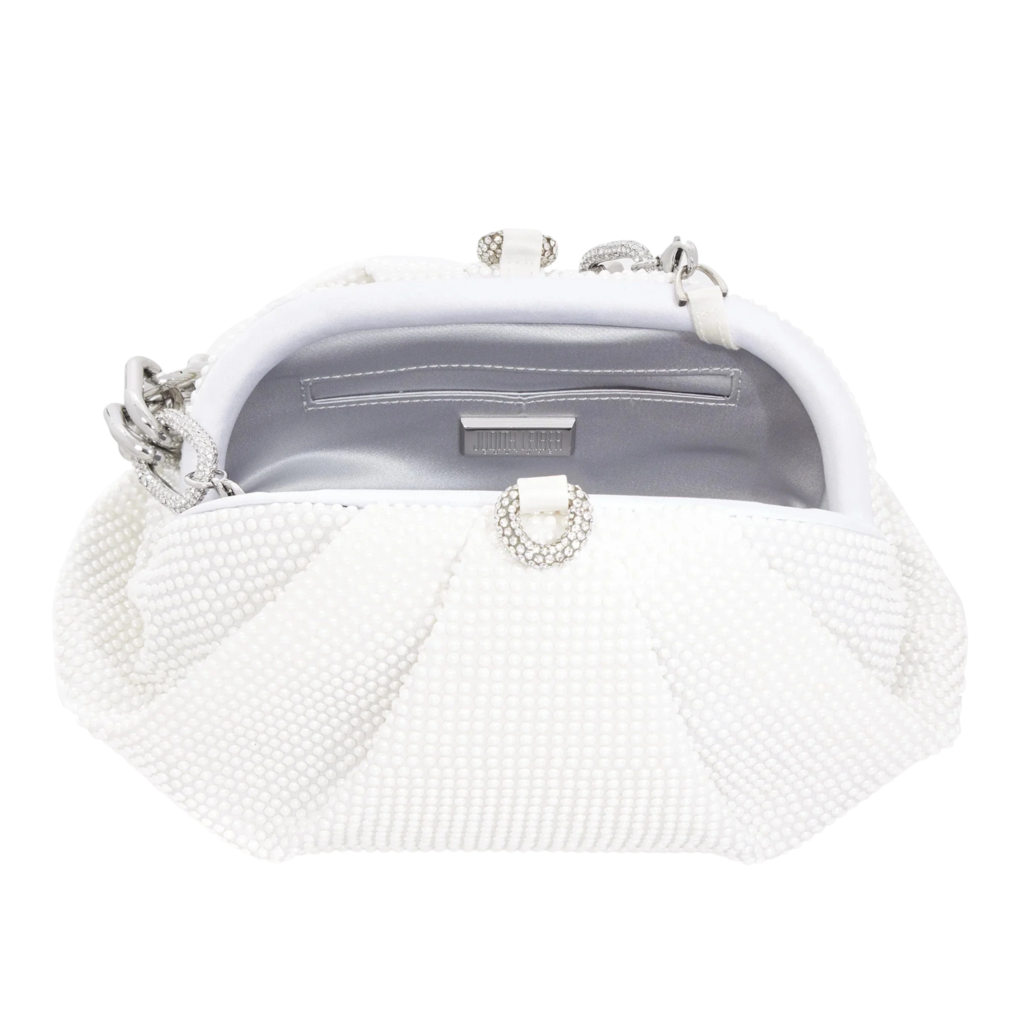 Gemma Full Bead Pearl Chain Clutch Bag