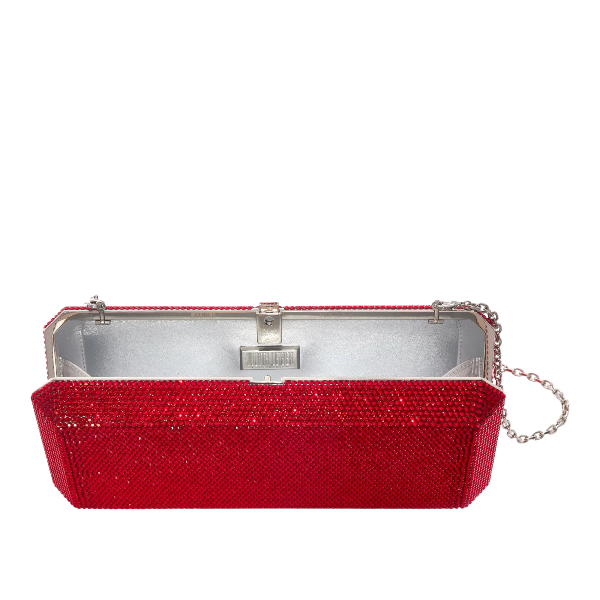 Slim Rectangle Full Bead Crystal Clutch Bag