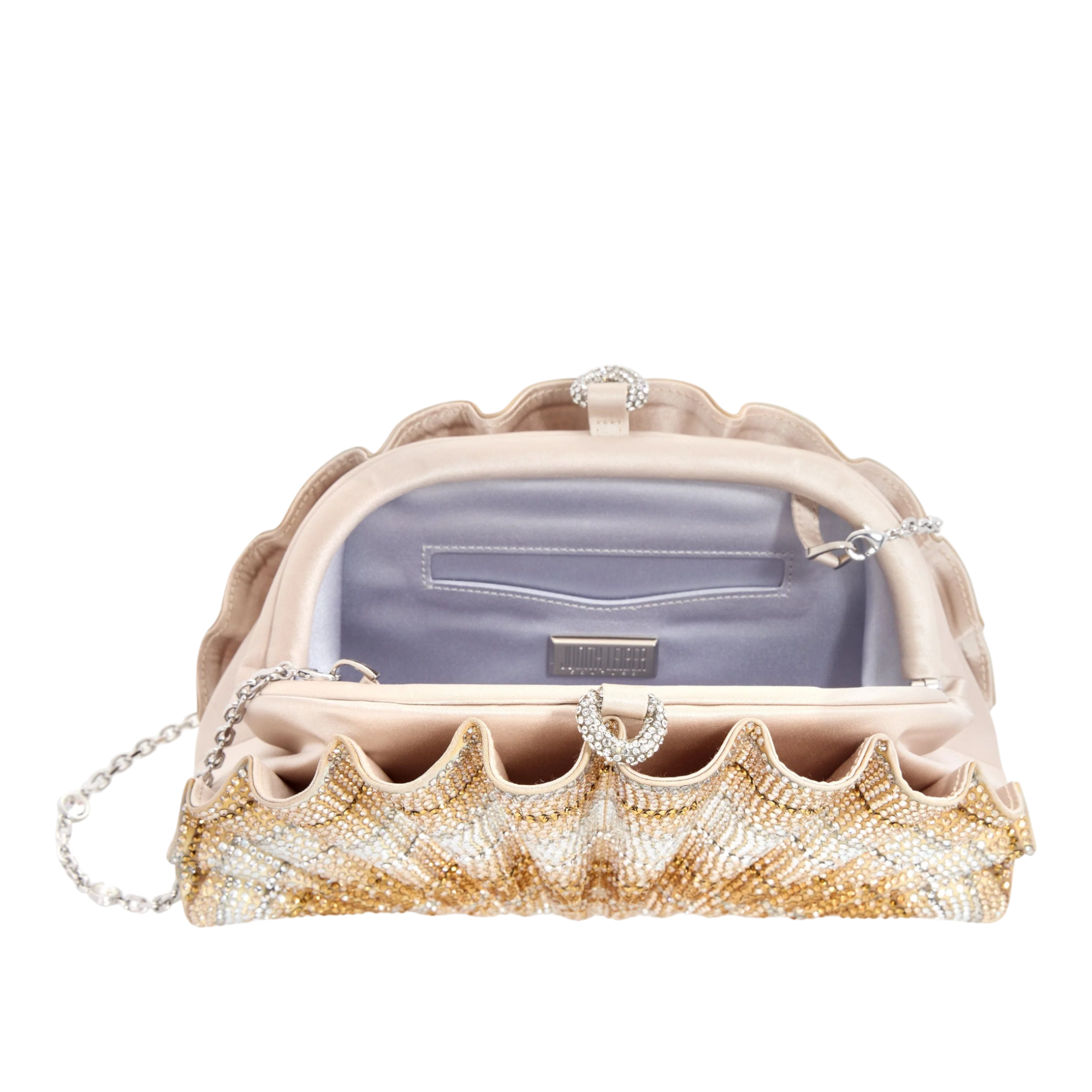 Origami Fan Scallop Clutch