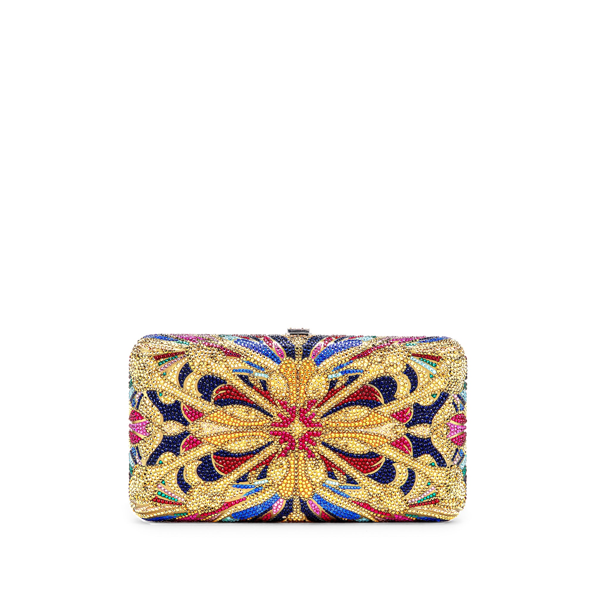 Lantern Tile Crystal Smooth Rectangle Clutch