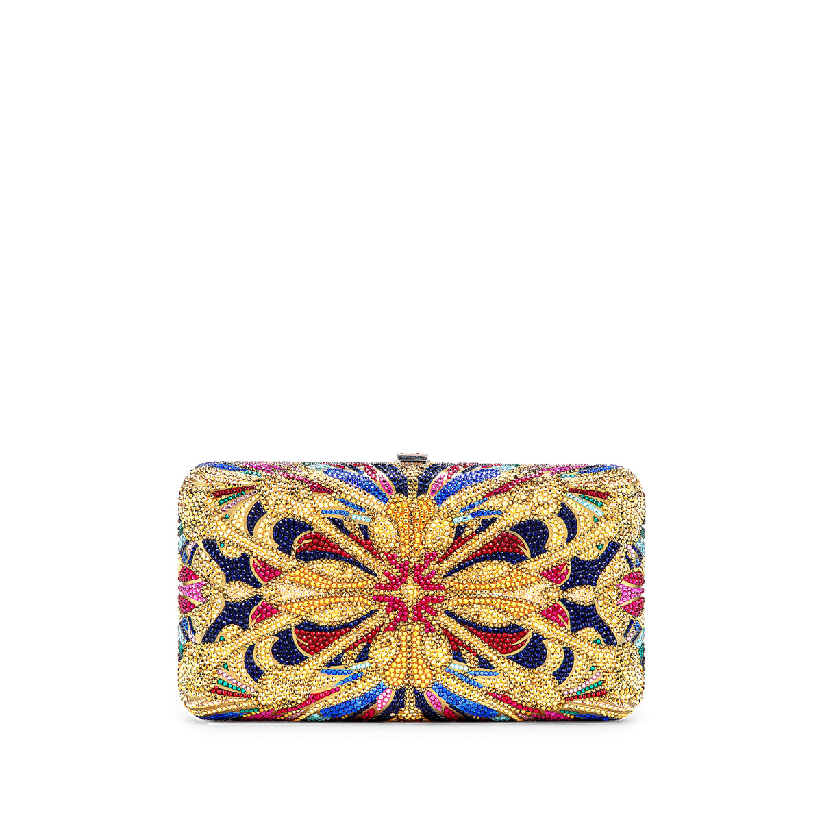 Lantern Tile Crystal Smooth Rectangle Clutch