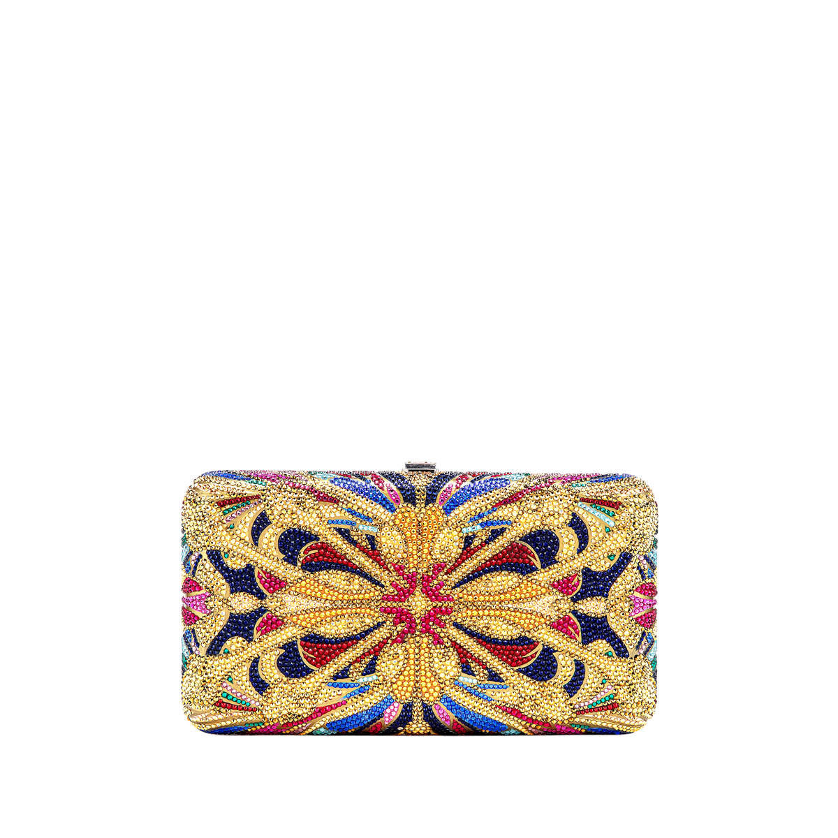 Lantern Tile Crystal Smooth Rectangle Clutch