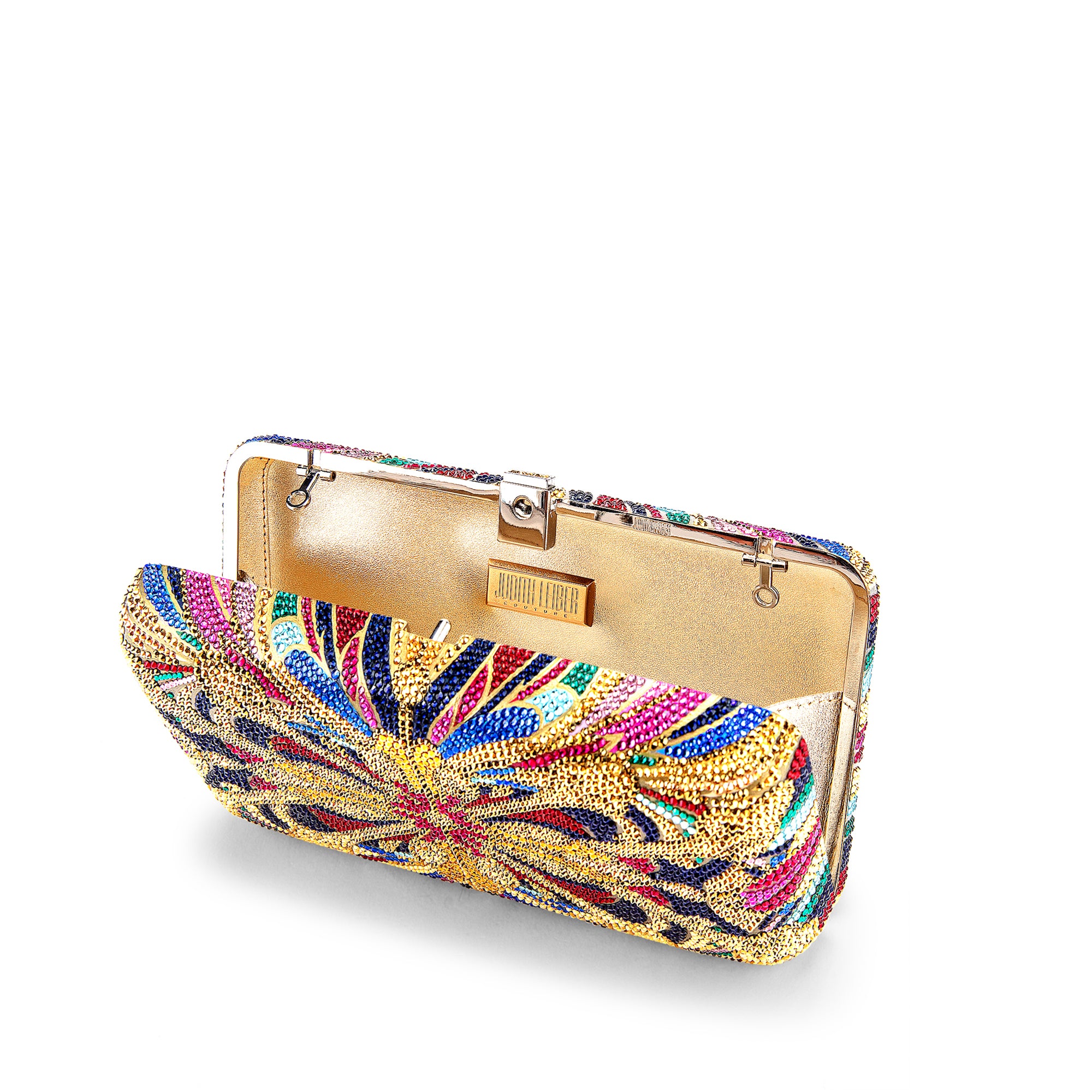 Lantern Tile Crystal Smooth Rectangle Clutch