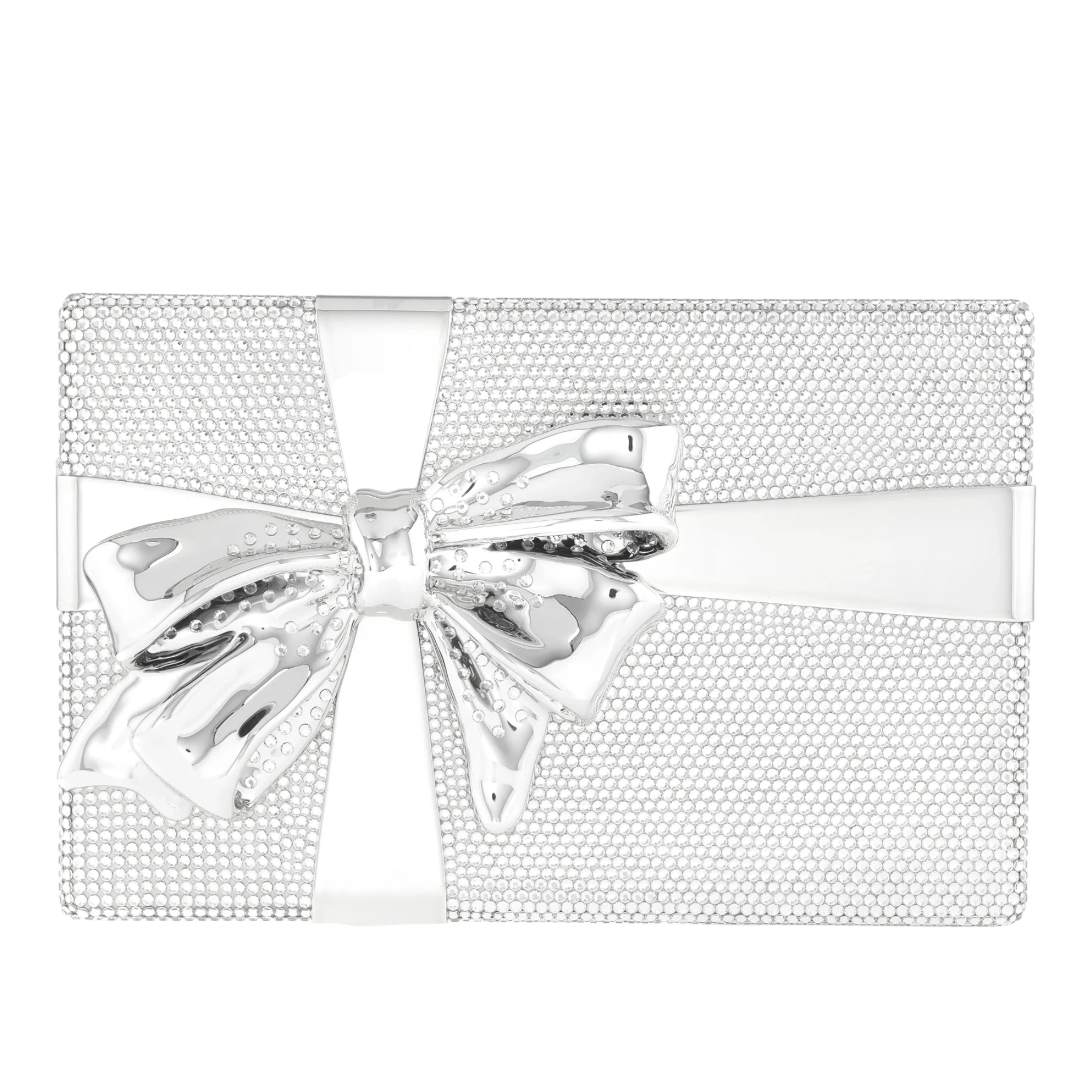 Gift Box Surprise Silver Clutch