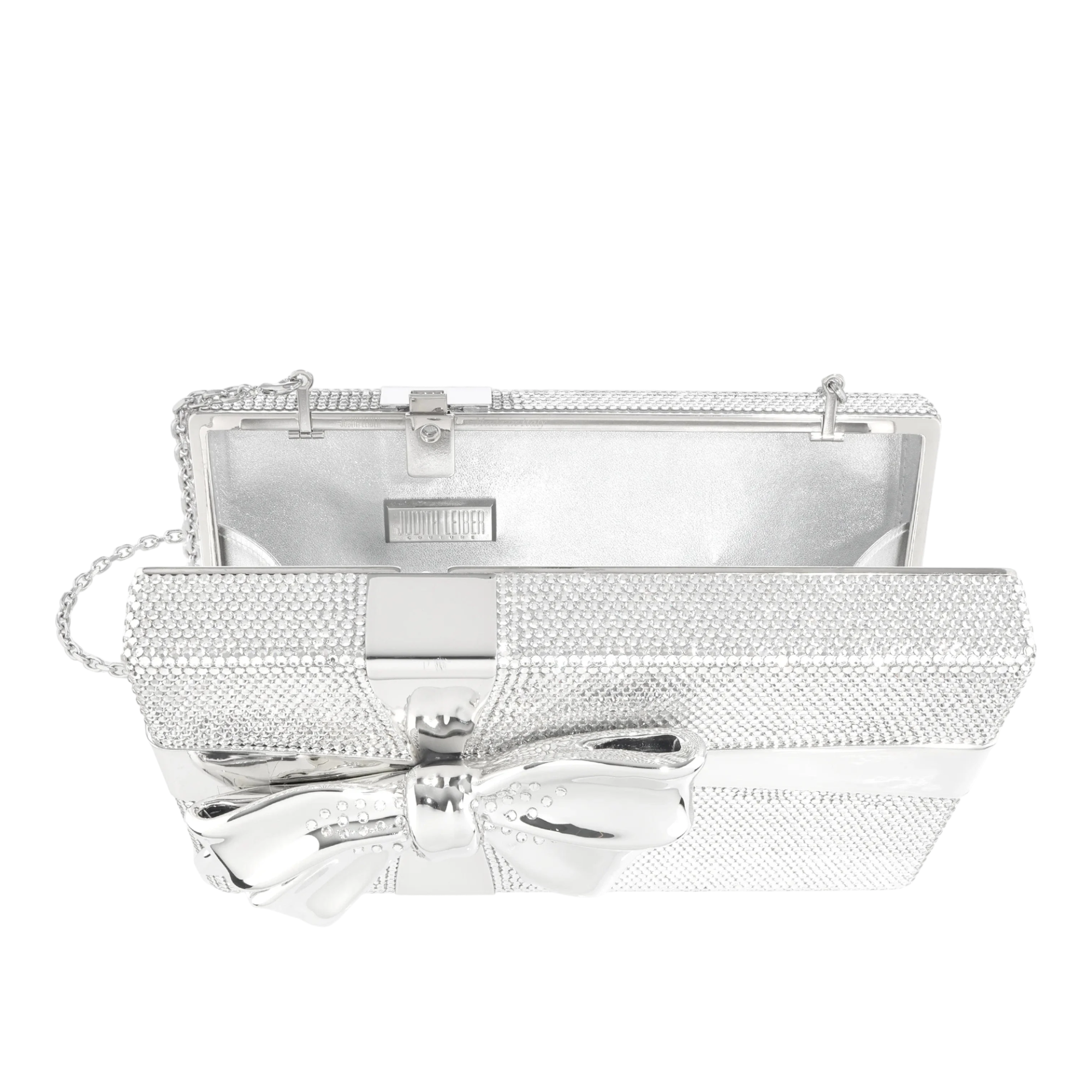 Gift Box Surprise Silver Clutch