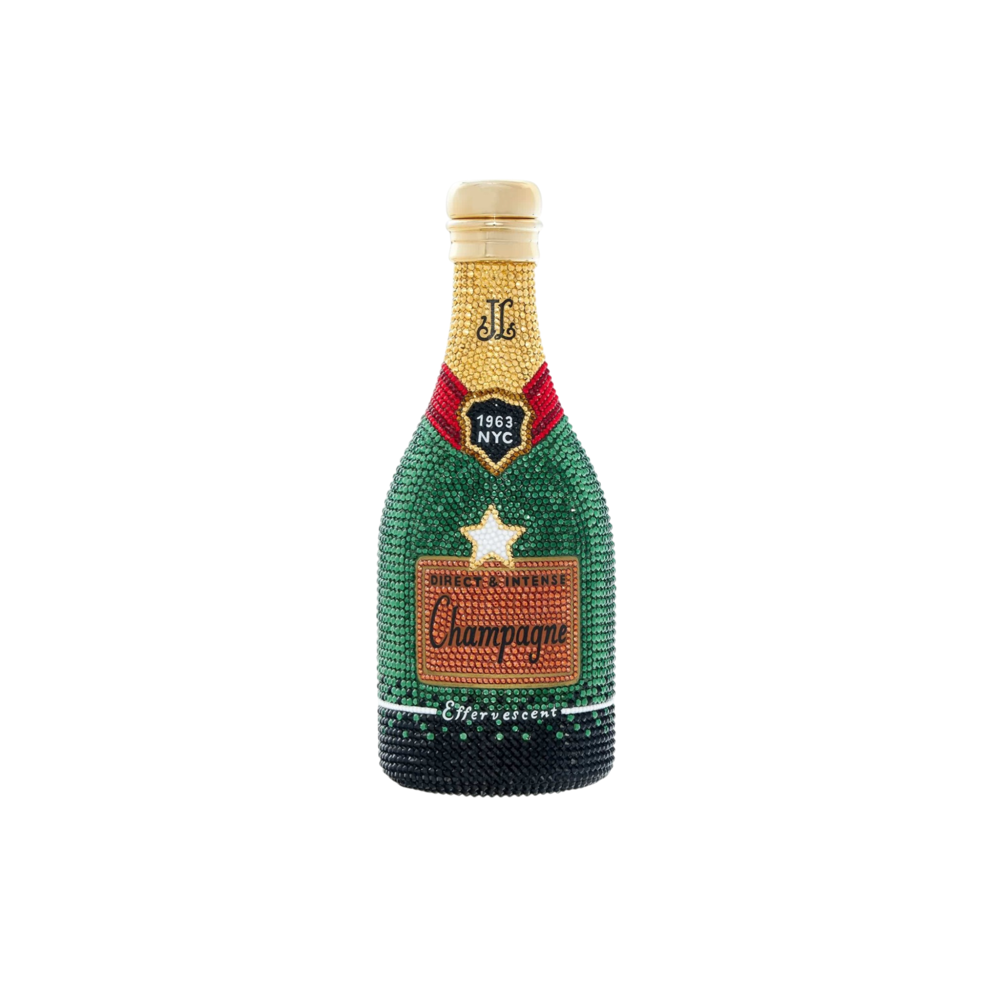 Champagne Bottle-Shaped Purse