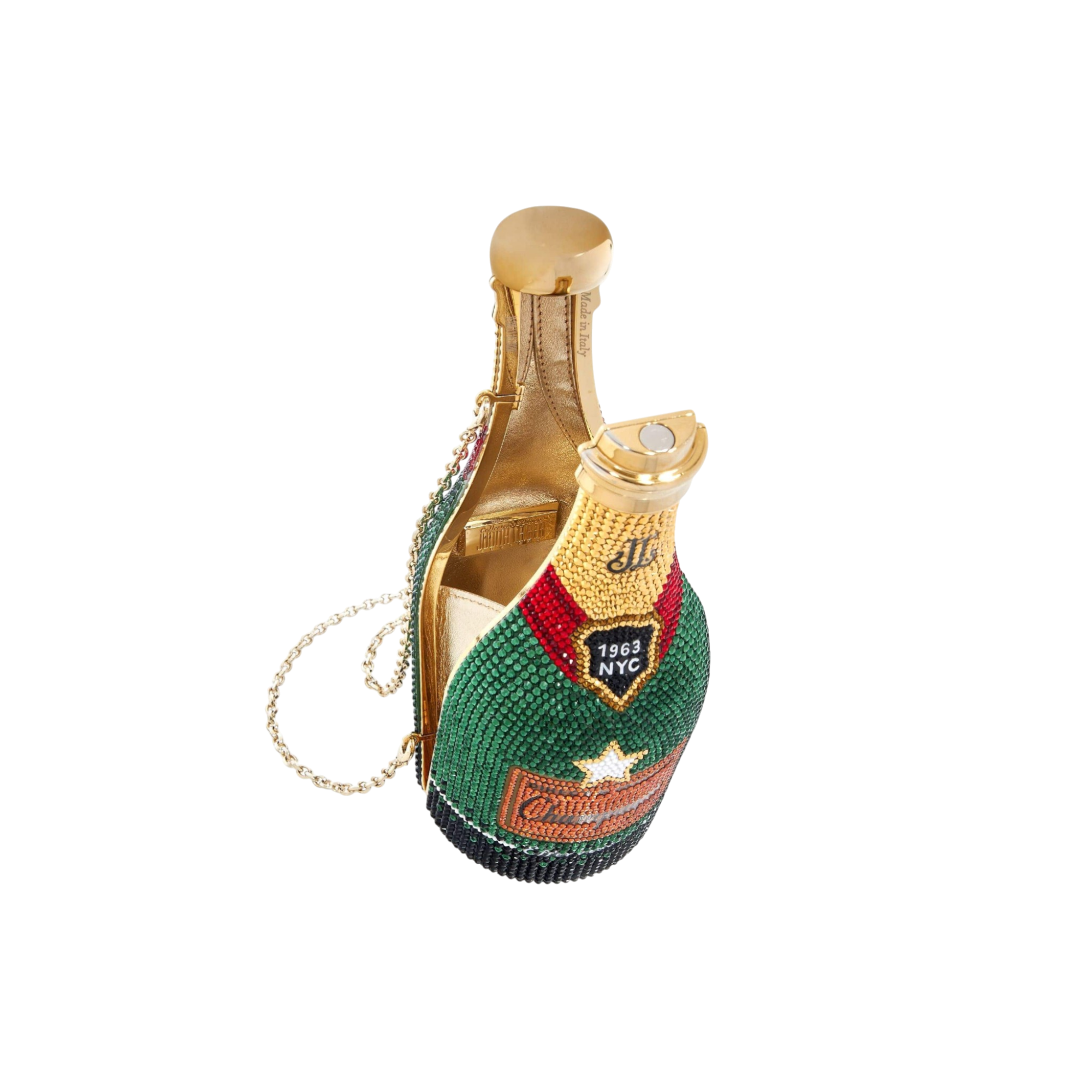 Champagne Bottle-Shaped Purse