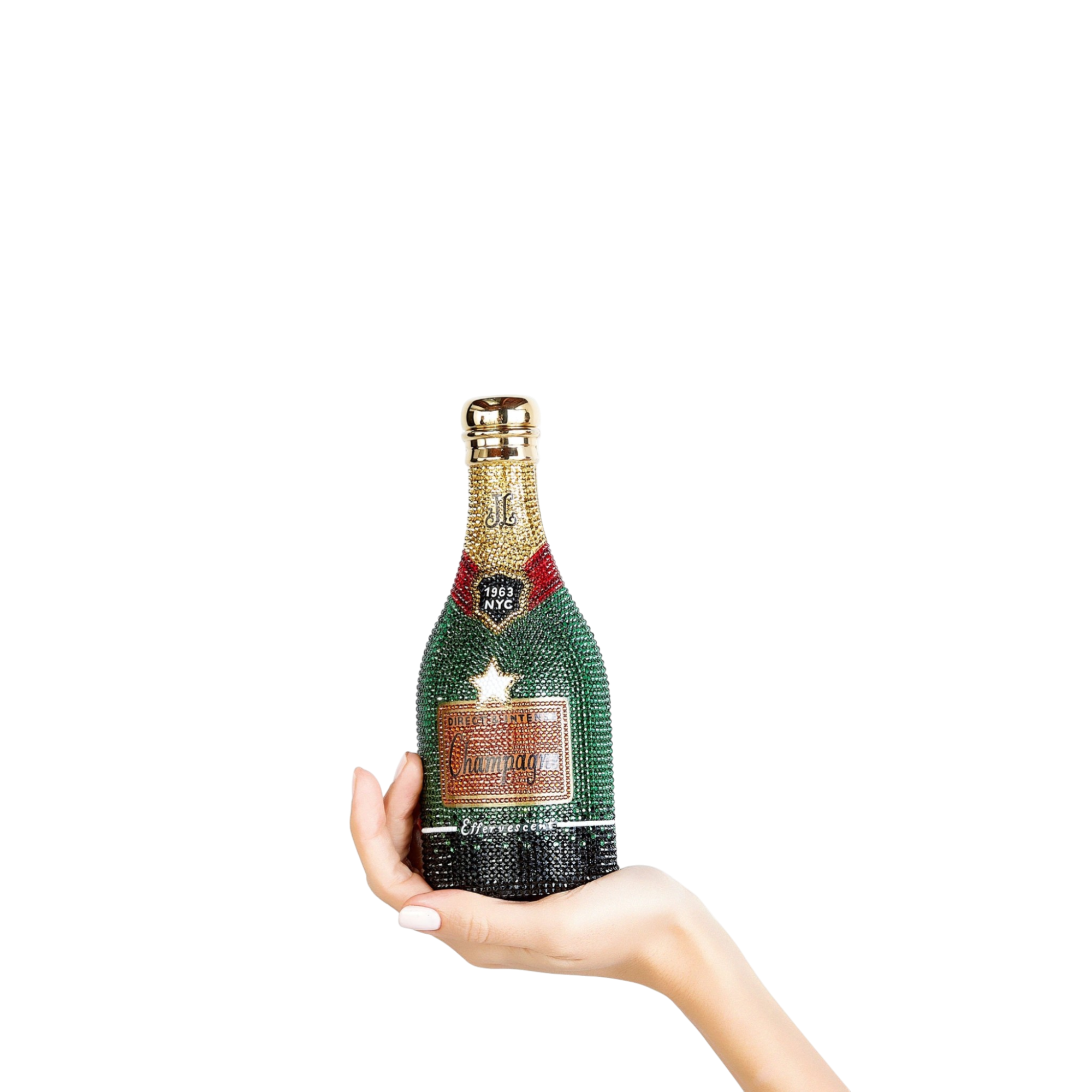 Champagne Bottle-Shaped Purse