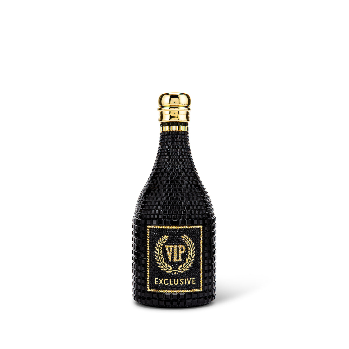 VIP Champagne Bottle Crystal Minaudiere Clutch