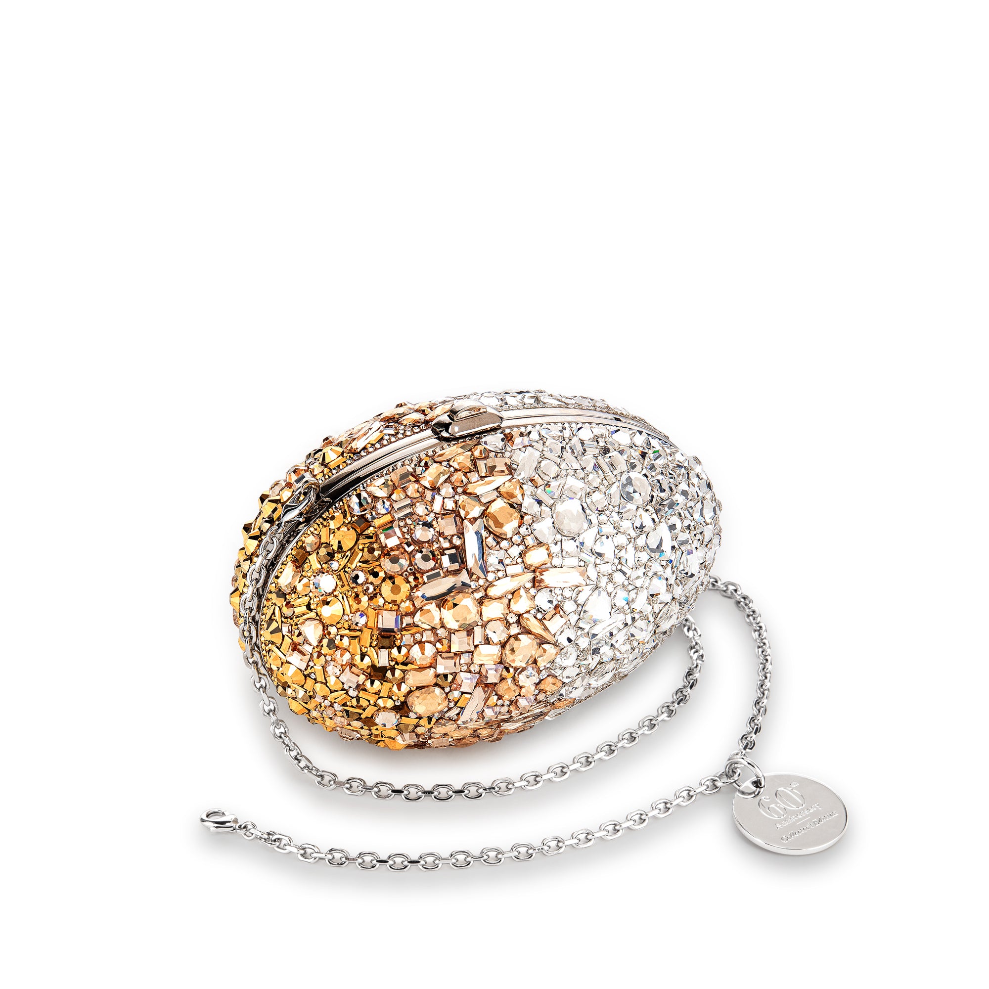 Crystal Egg Minaudiere Clutch
