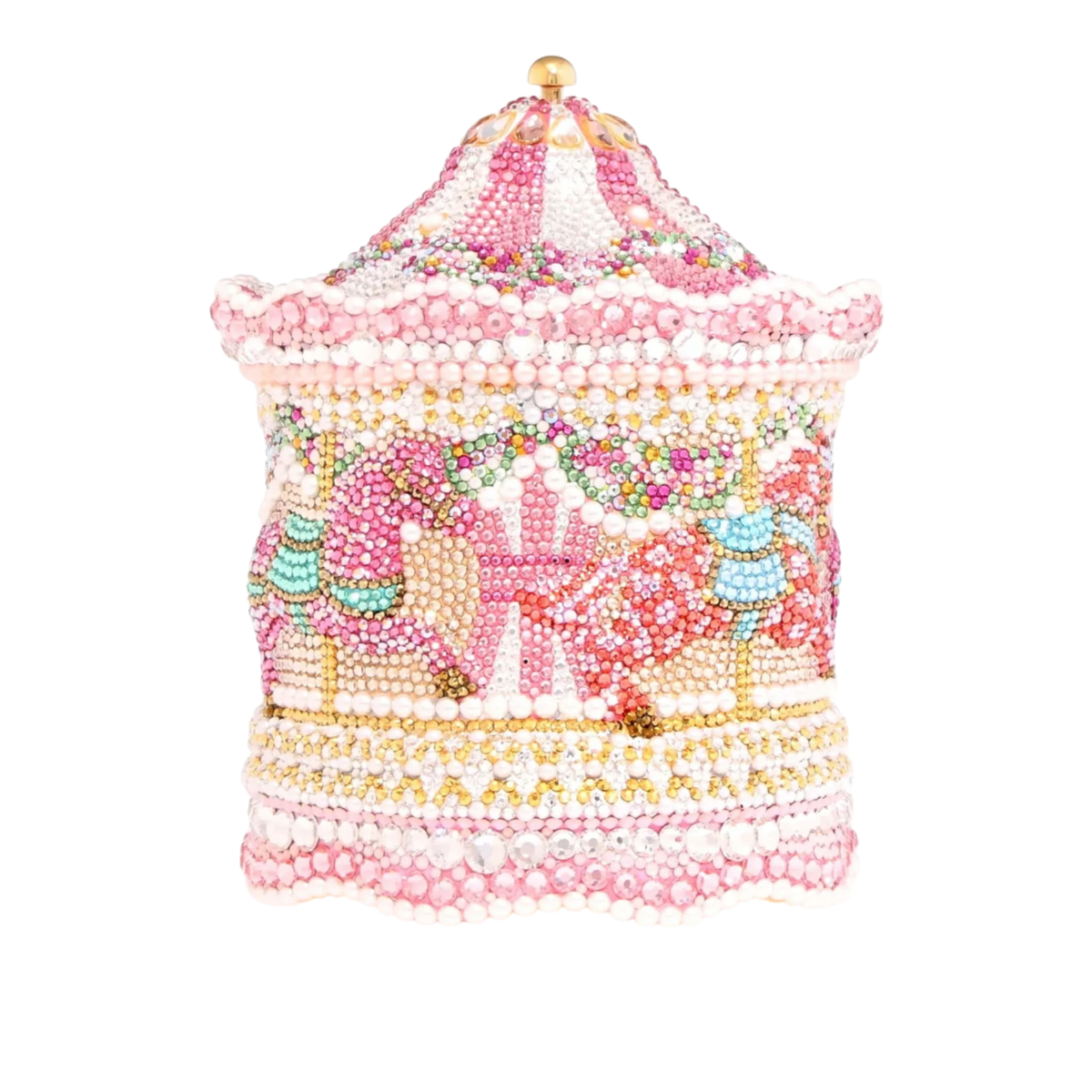 Carousel Pink Ponies Minaudière