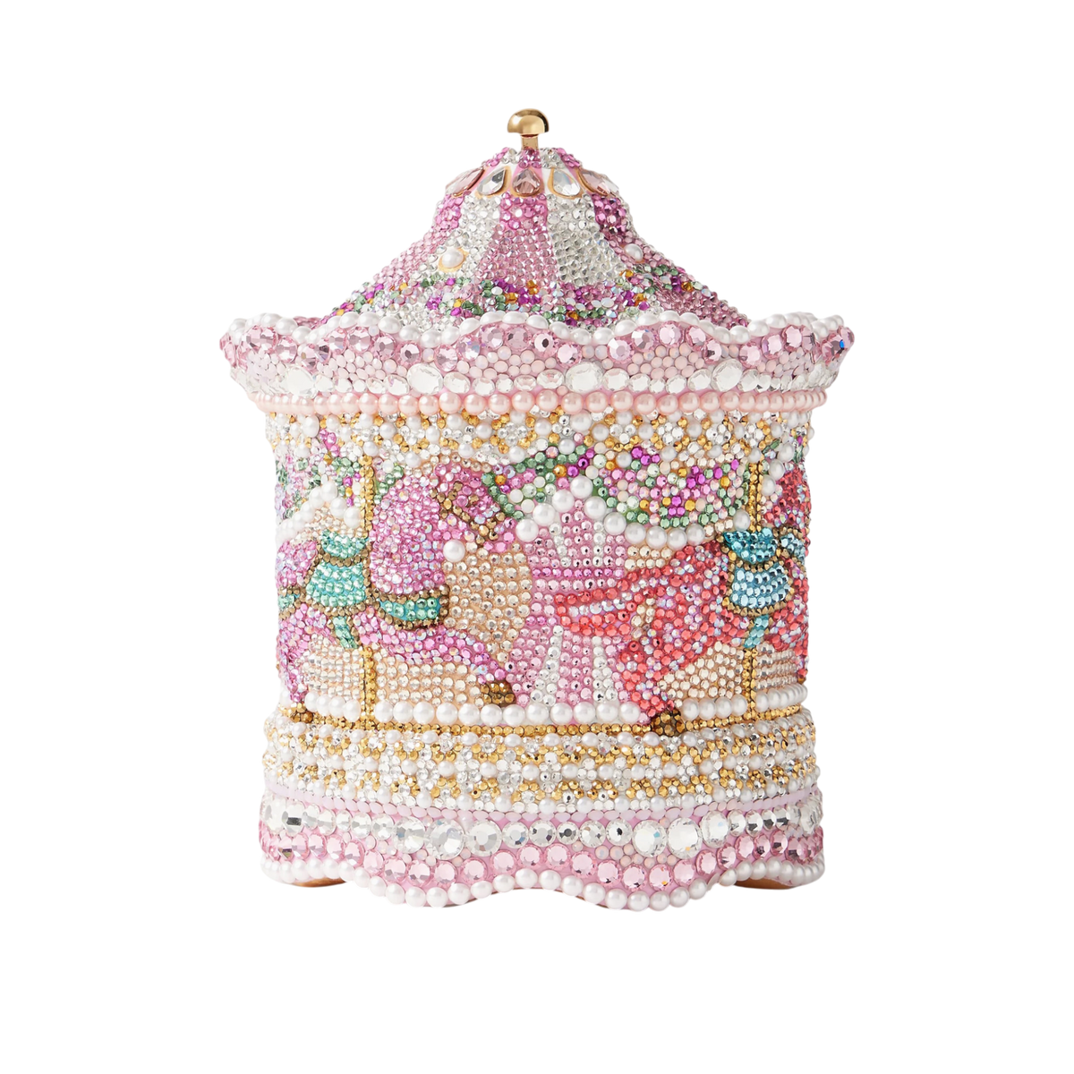 Carousel Pink Ponies Minaudière