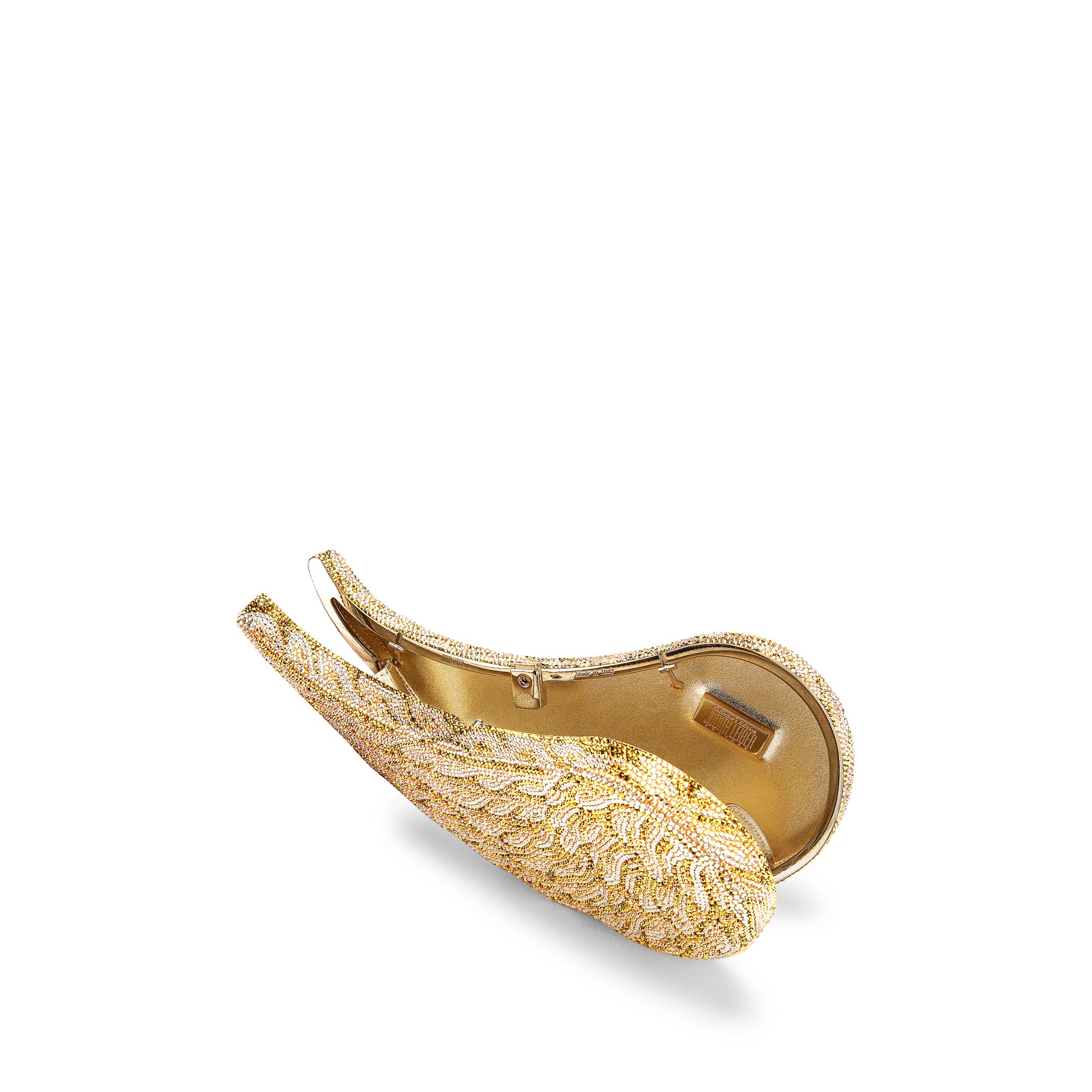 Crystal Bird Minaudiere Clutch