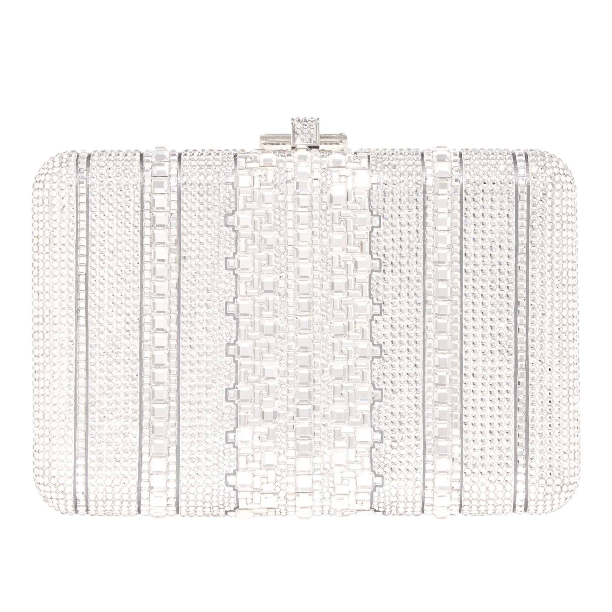 Slim Slide Crystal Embellished Clutch Bag