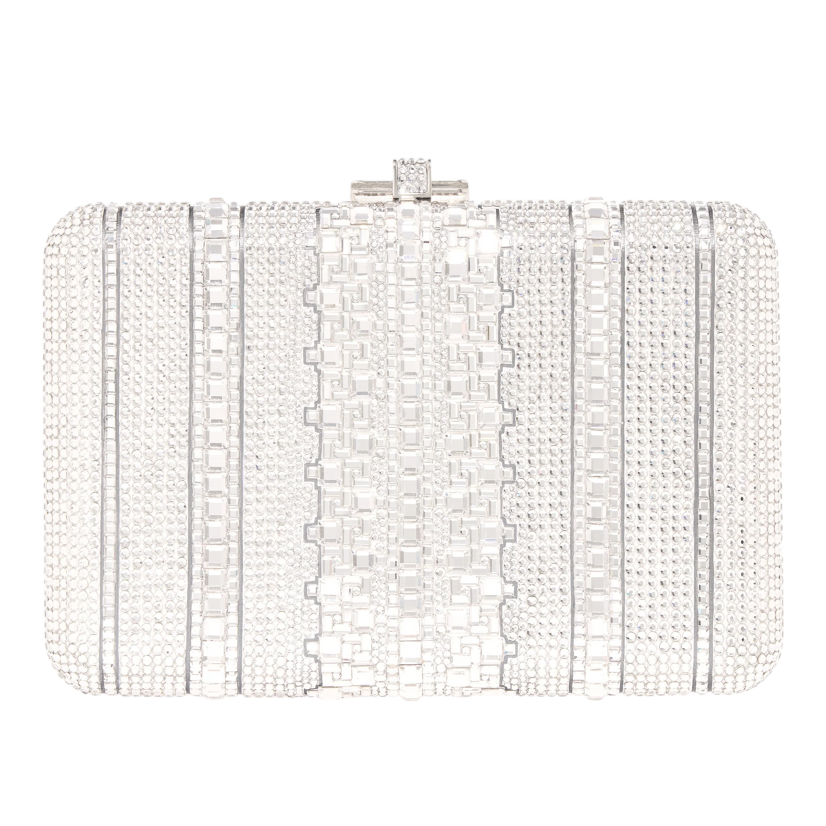 Slim Slide Crystal Embellished Clutch Bag