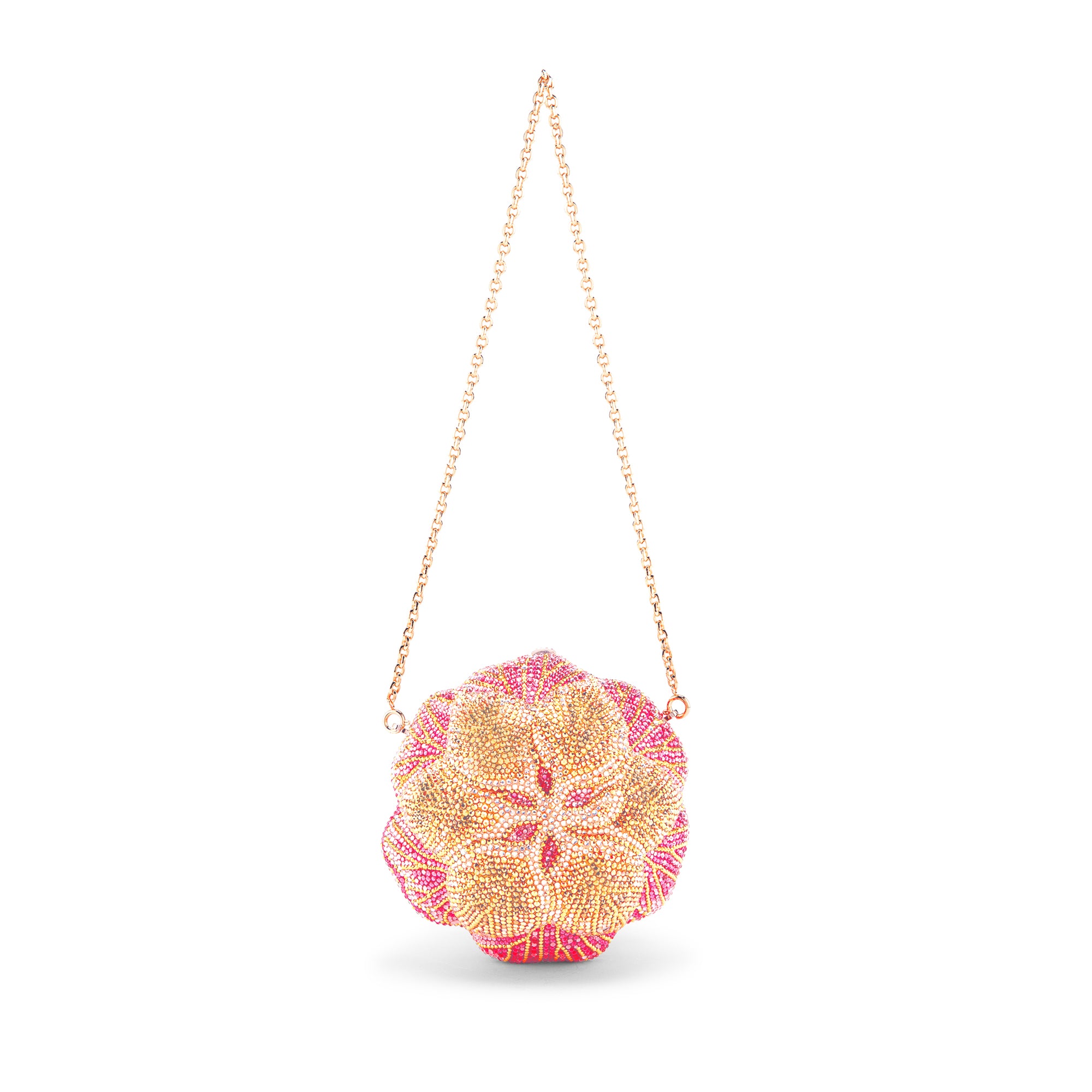 Magnolia Crystal Flower Minaudiere Clutch