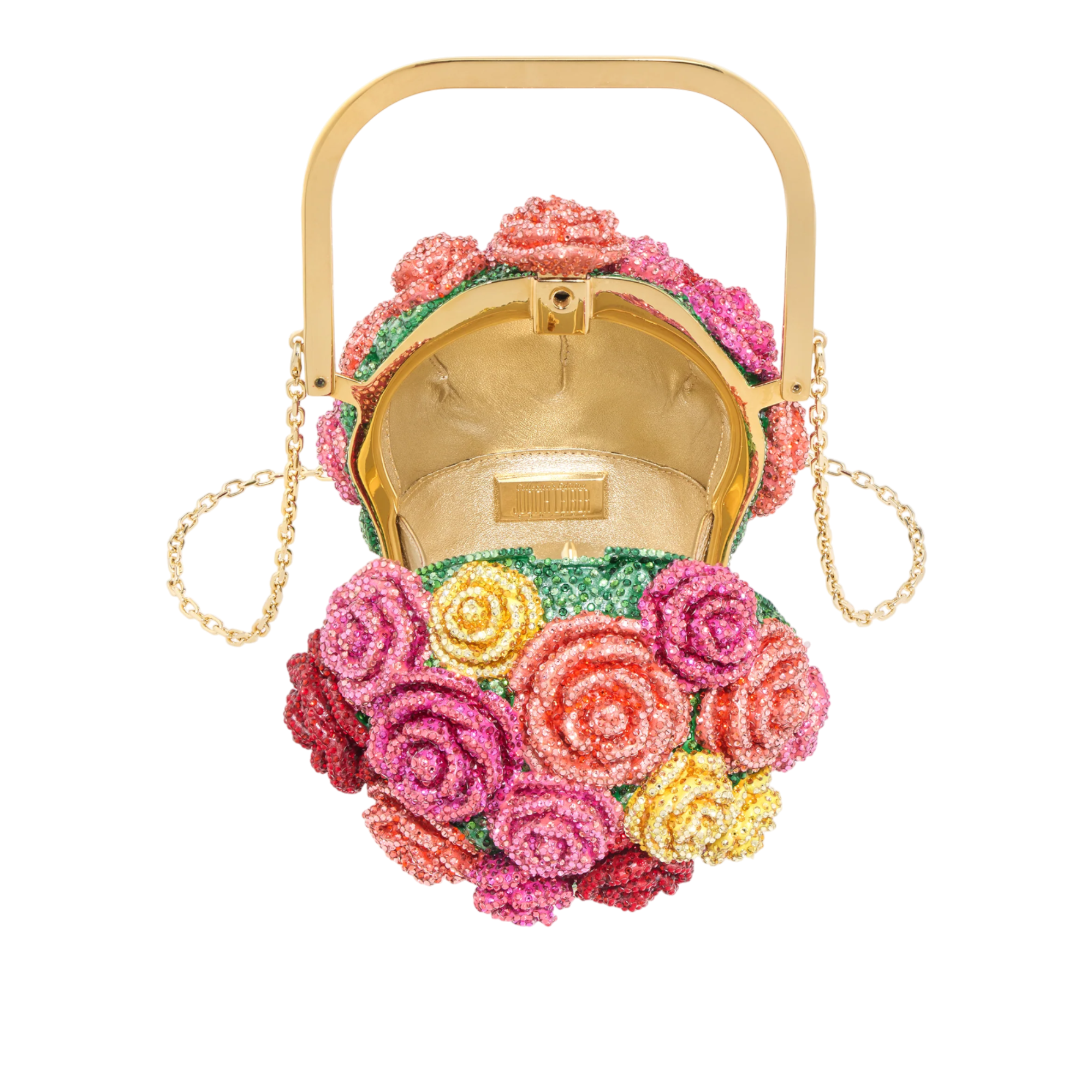 Basket of Roses Crystal Clutch Bag